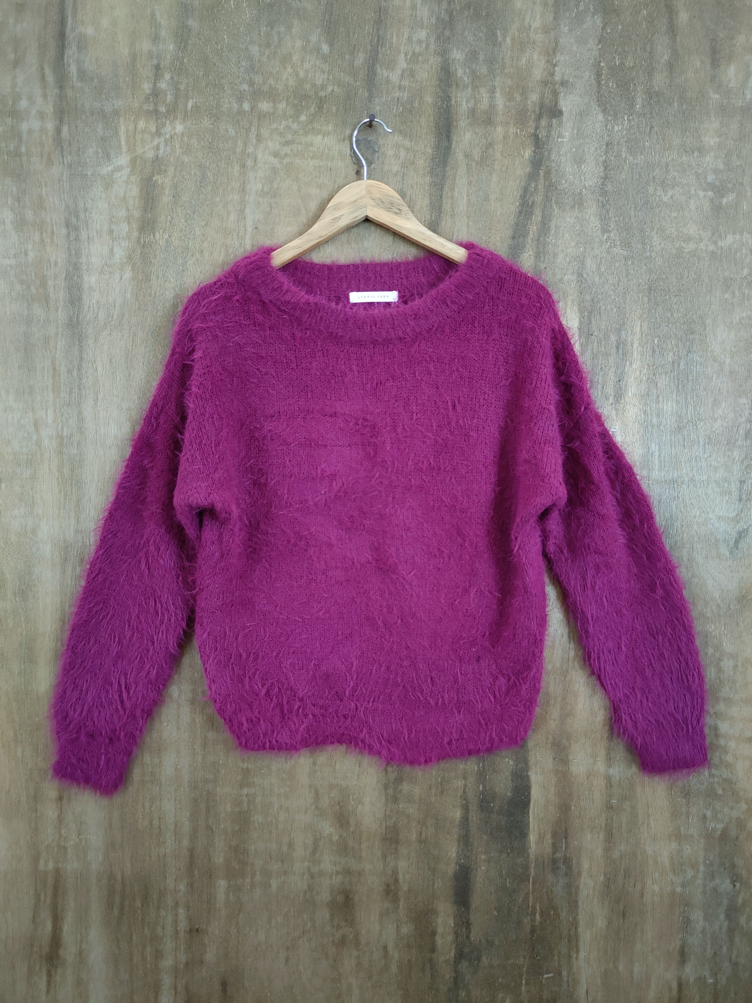 Vintage D Lowrys Farm mohair soft fur shag shaggy knitwear #46-923 Size L / US 10 / IT 46 - 1 Thumbnail