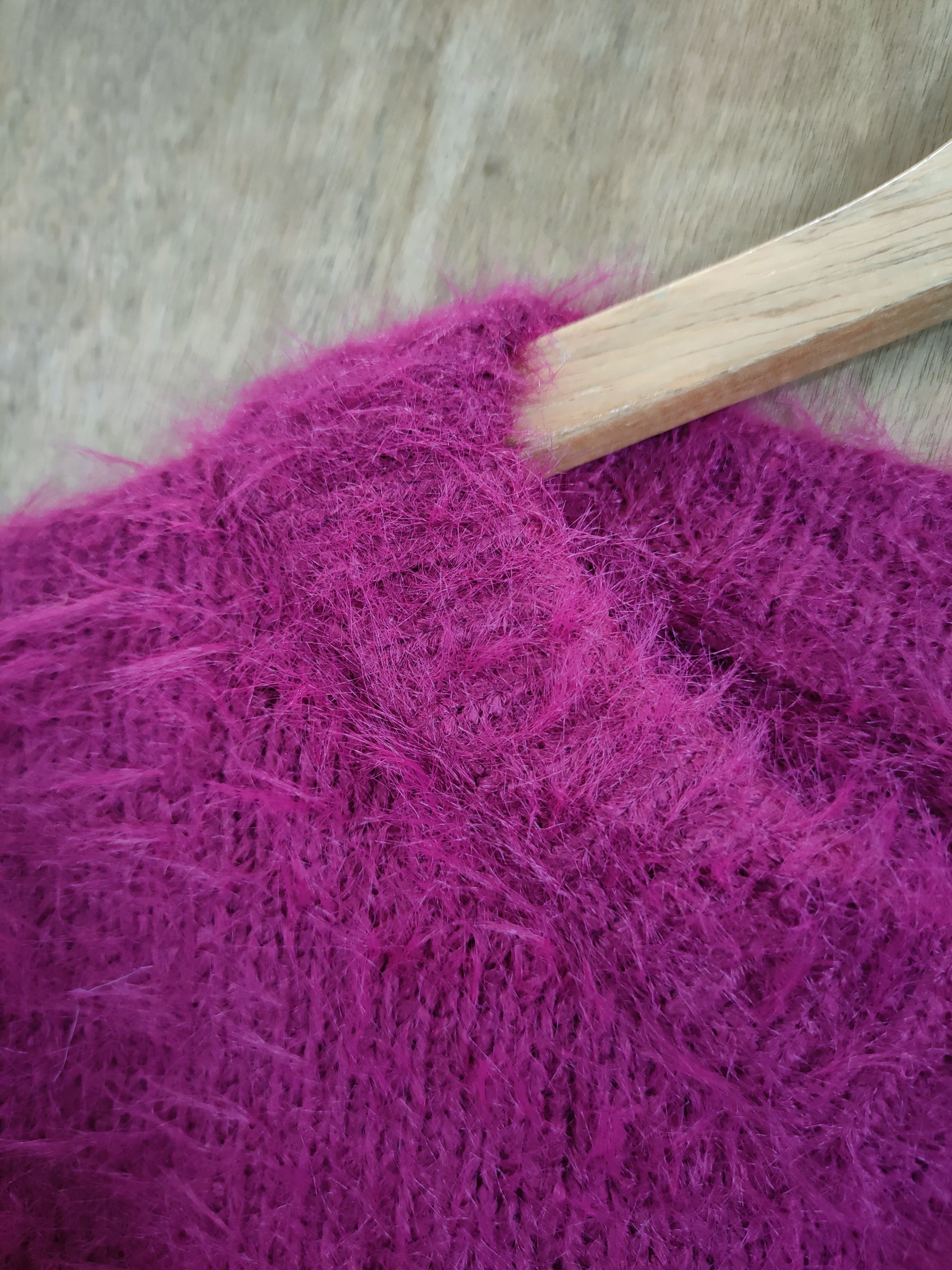 Vintage D Lowrys Farm mohair soft fur shag shaggy knitwear #46-923 Size L / US 10 / IT 46 - 5 Thumbnail