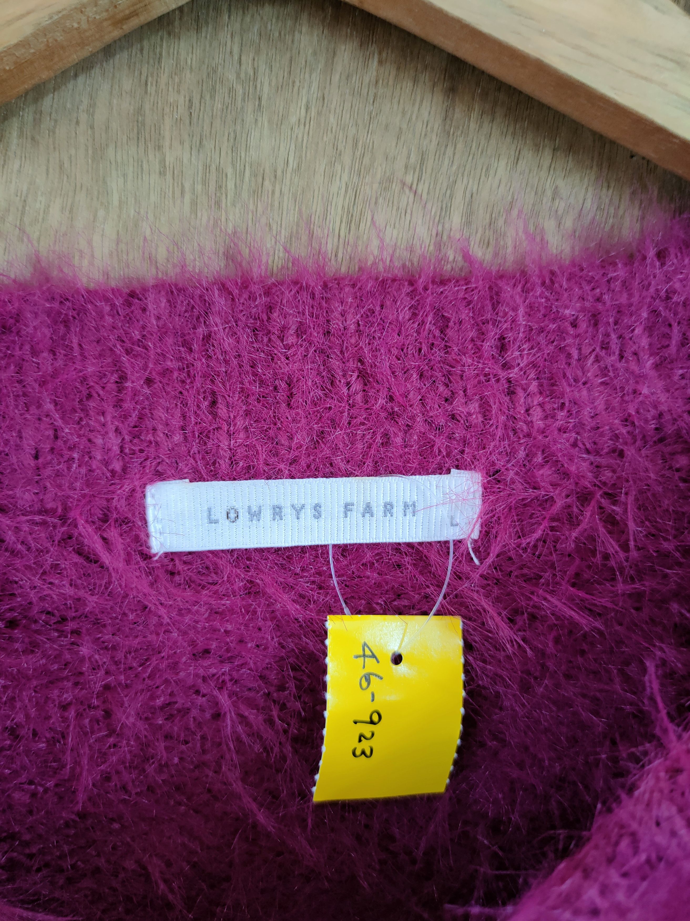 Vintage D Lowrys Farm mohair soft fur shag shaggy knitwear #46-923 Size L / US 10 / IT 46 - 4 Thumbnail