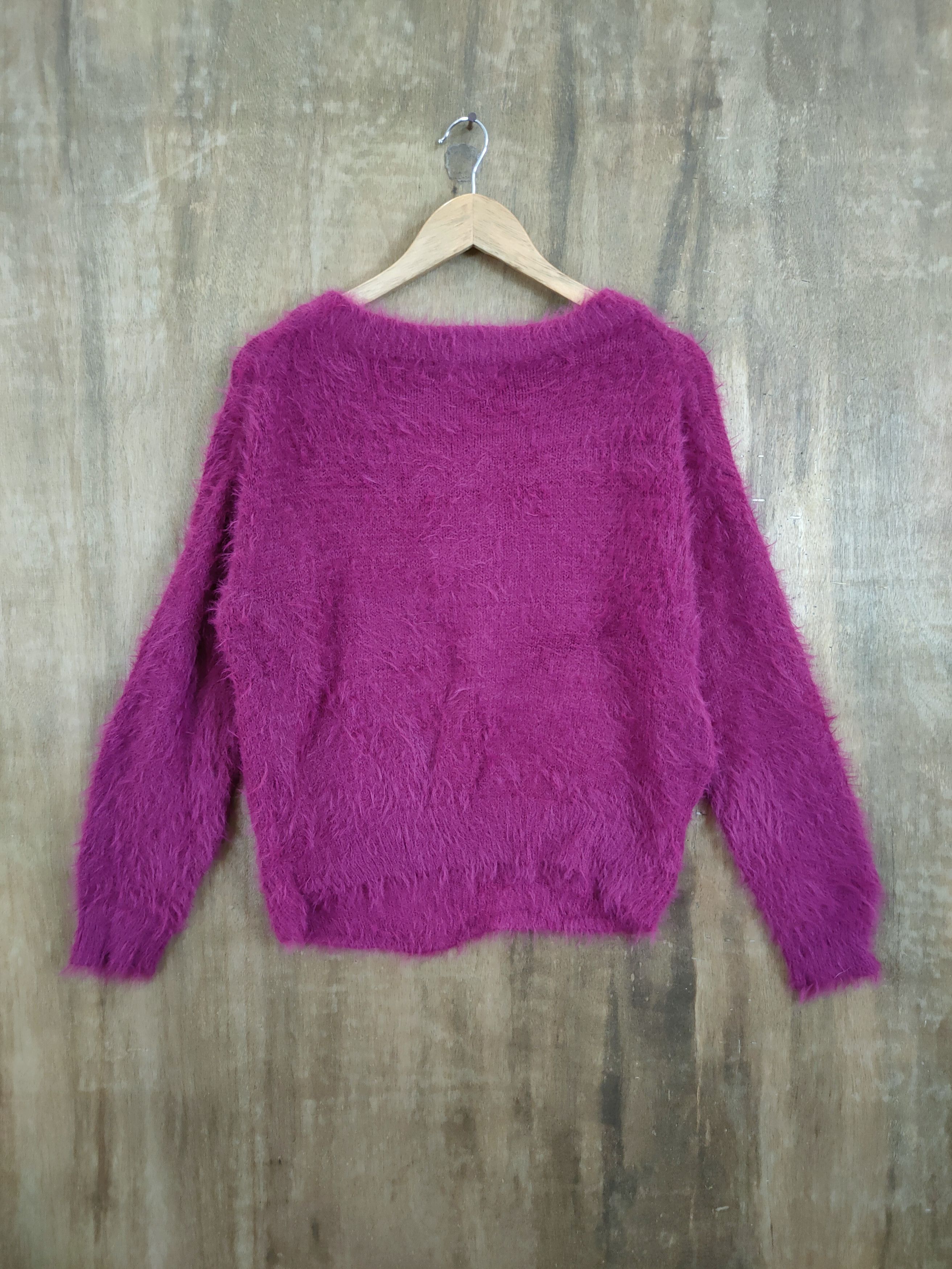 Vintage D Lowrys Farm mohair soft fur shag shaggy knitwear #46-923 Size L / US 10 / IT 46 - 9 Thumbnail