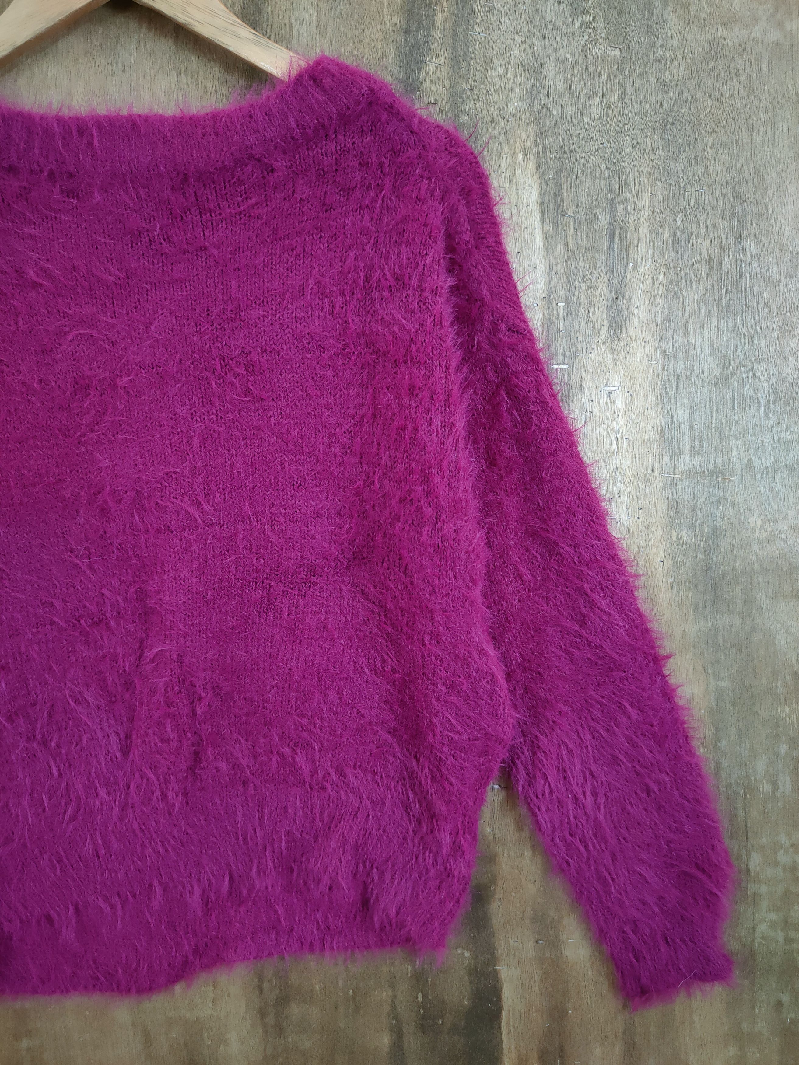 Vintage D Lowrys Farm mohair soft fur shag shaggy knitwear #46-923 Size L / US 10 / IT 46 - 11 Thumbnail