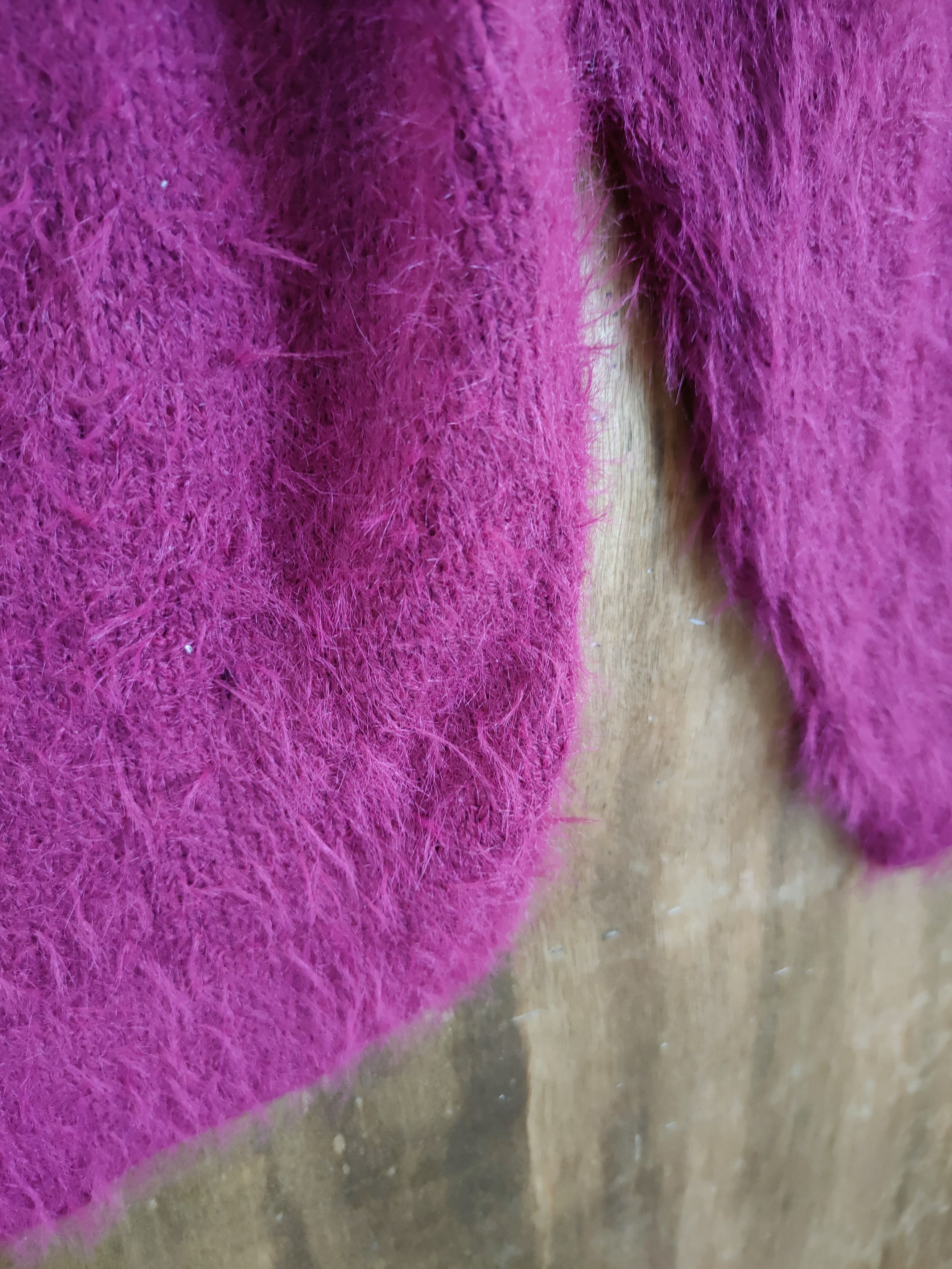 Vintage D Lowrys Farm mohair soft fur shag shaggy knitwear #46-923 Size L / US 10 / IT 46 - 7 Thumbnail