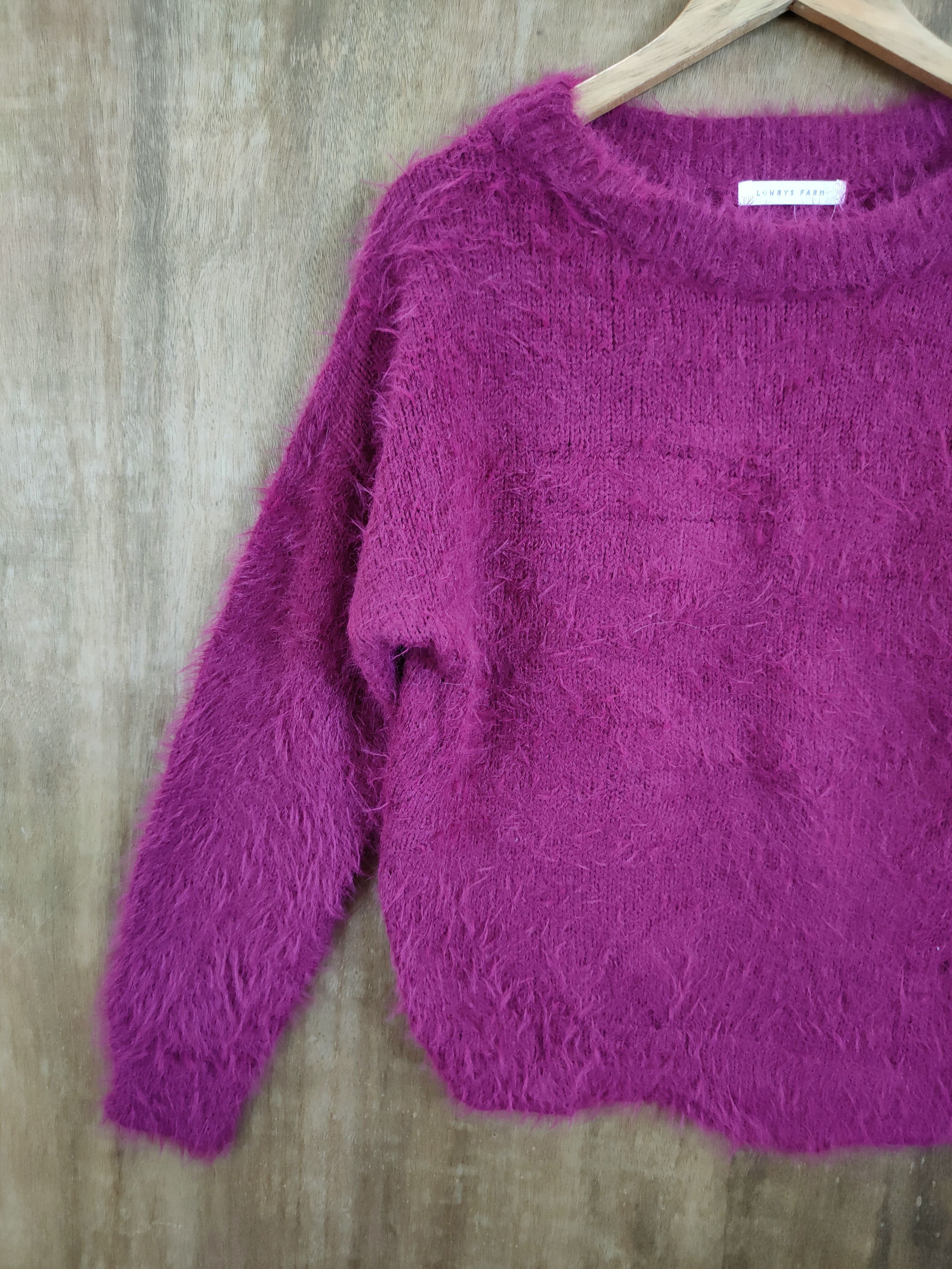 Vintage D Lowrys Farm mohair soft fur shag shaggy knitwear #46-923 Size L / US 10 / IT 46 - 2 Thumbnail
