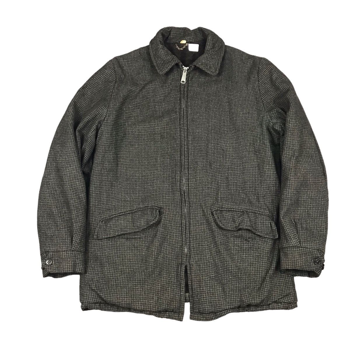 VINTAGE MADE IN USA WOOL ZIPPIER JACKET
