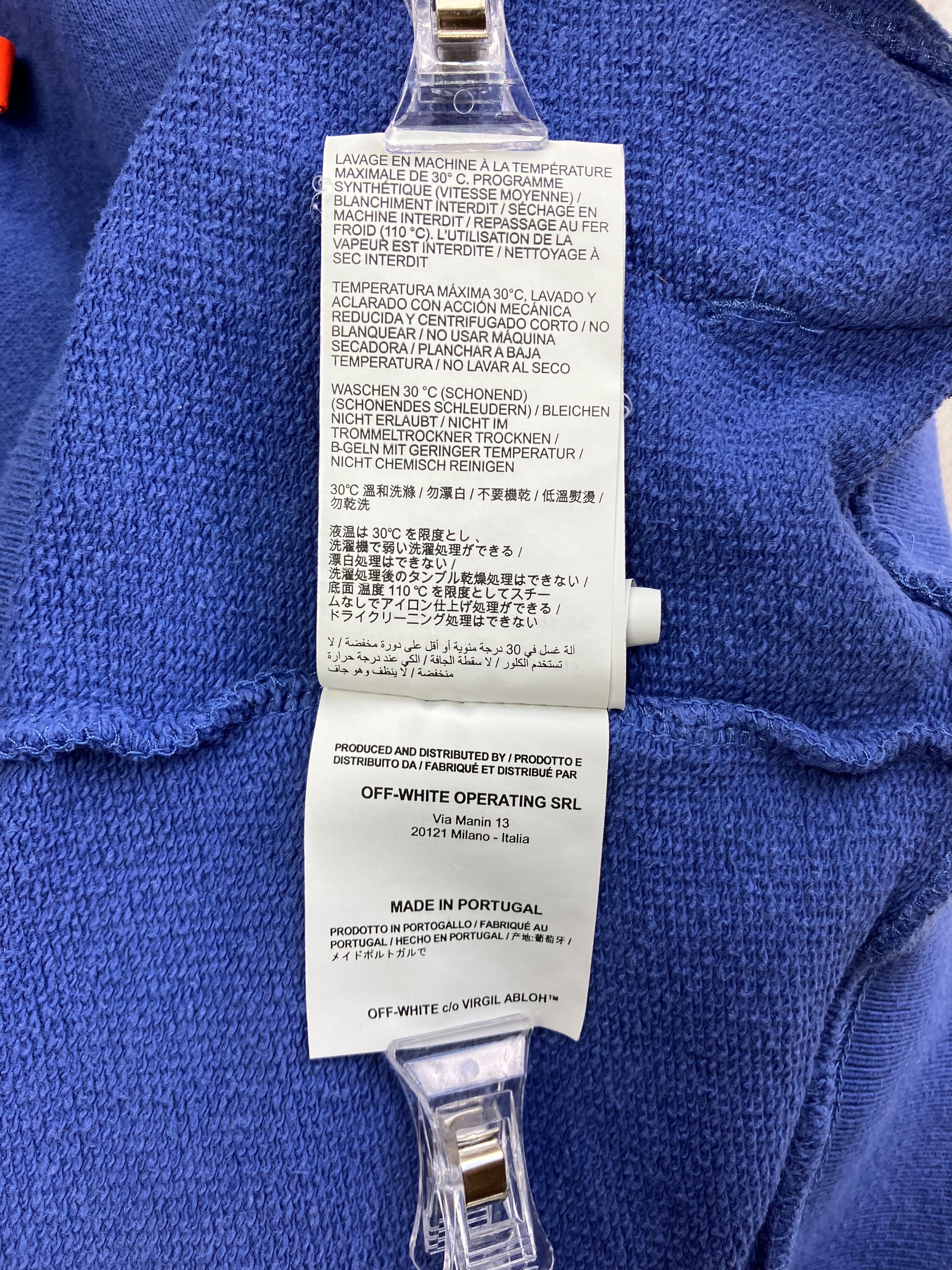 Off-White Off-White Blue Gradient logo White Yellow Pullover Hoodie Size US S / EU 44-46 / 1 - 13 Thumbnail