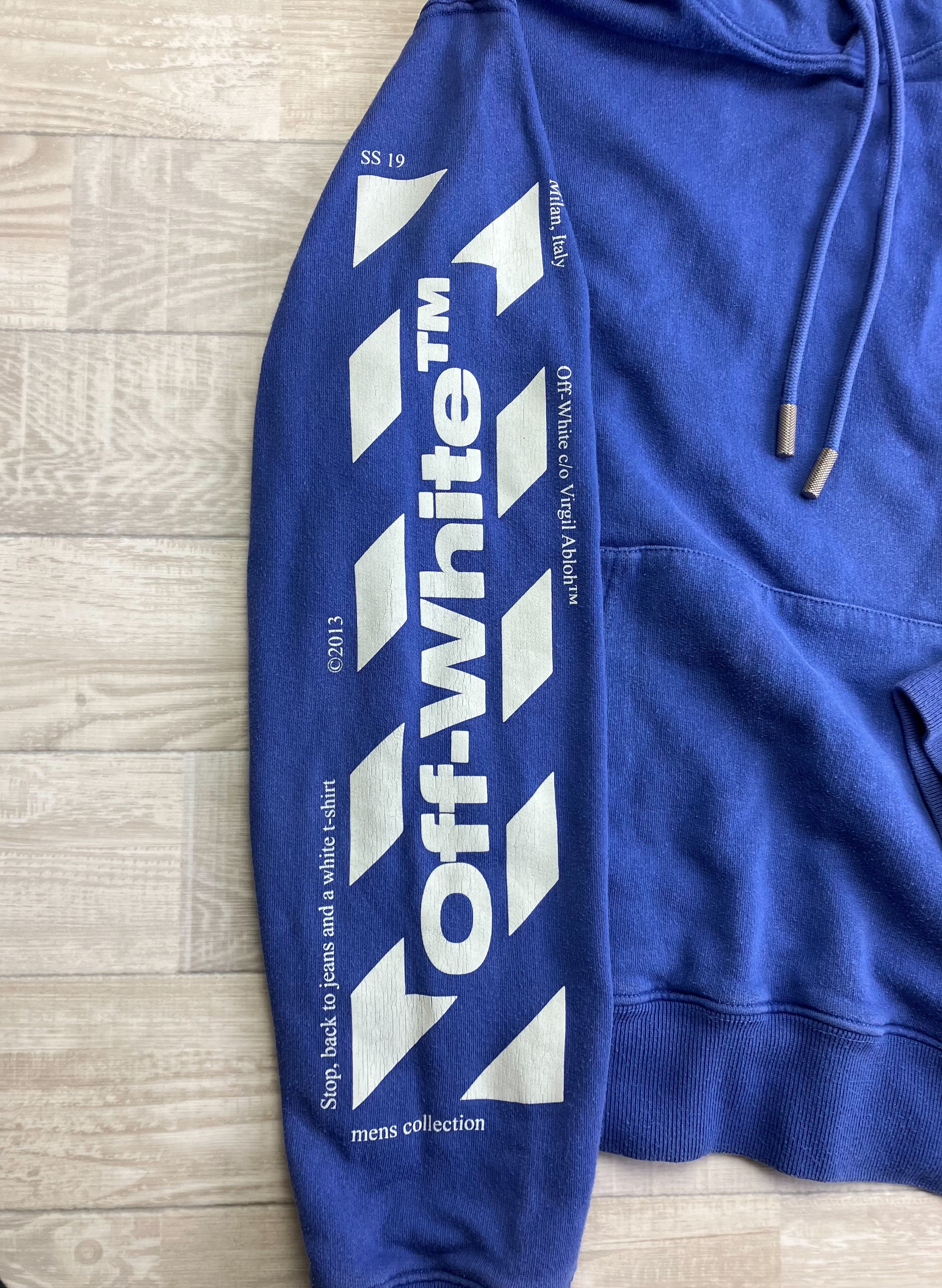 Off-White Off-White Blue Gradient logo White Yellow Pullover Hoodie Size US S / EU 44-46 / 1 - 7 Thumbnail