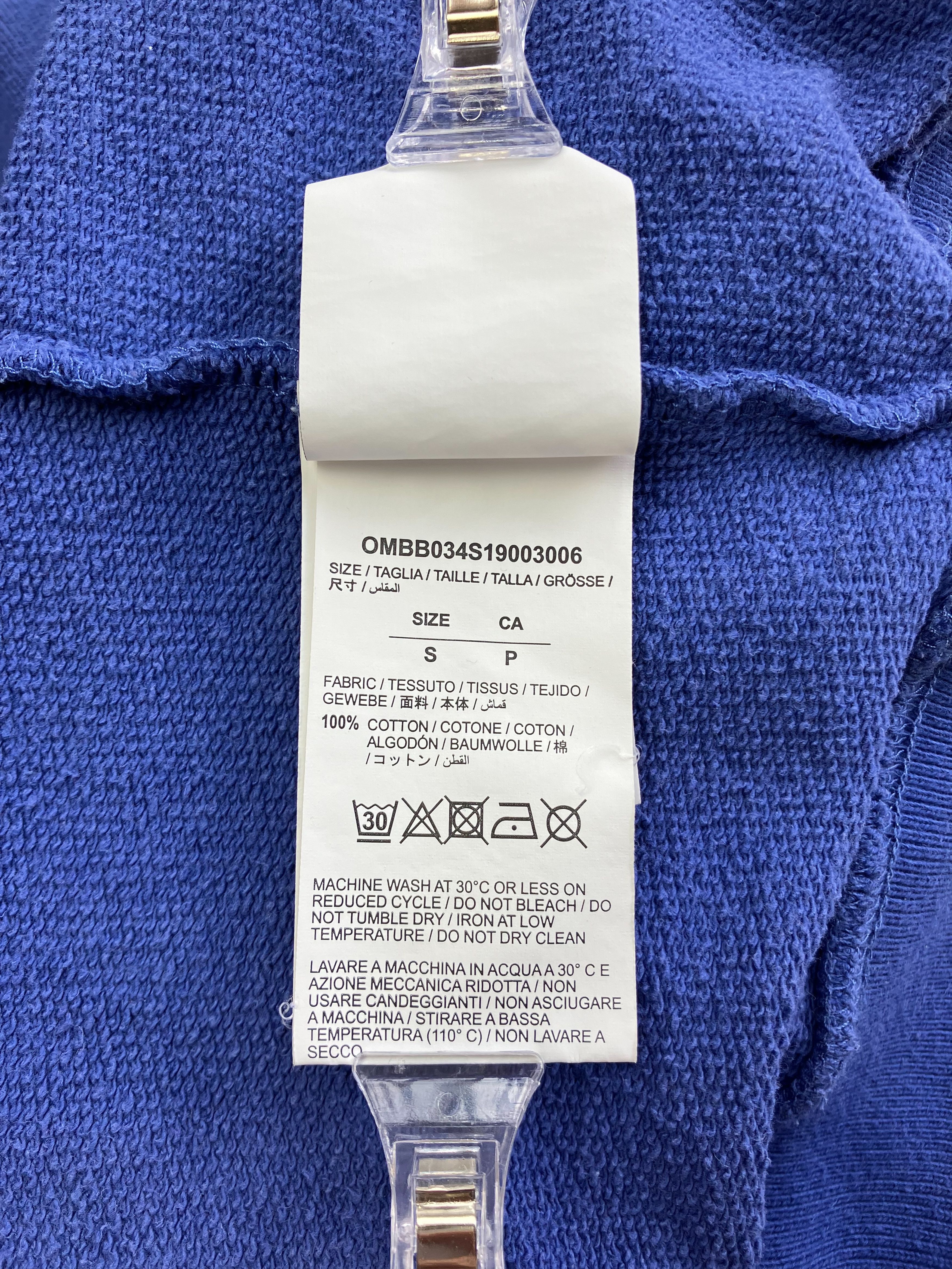 Off-White Off-White Blue Gradient logo White Yellow Pullover Hoodie Size US S / EU 44-46 / 1 - 12 Thumbnail