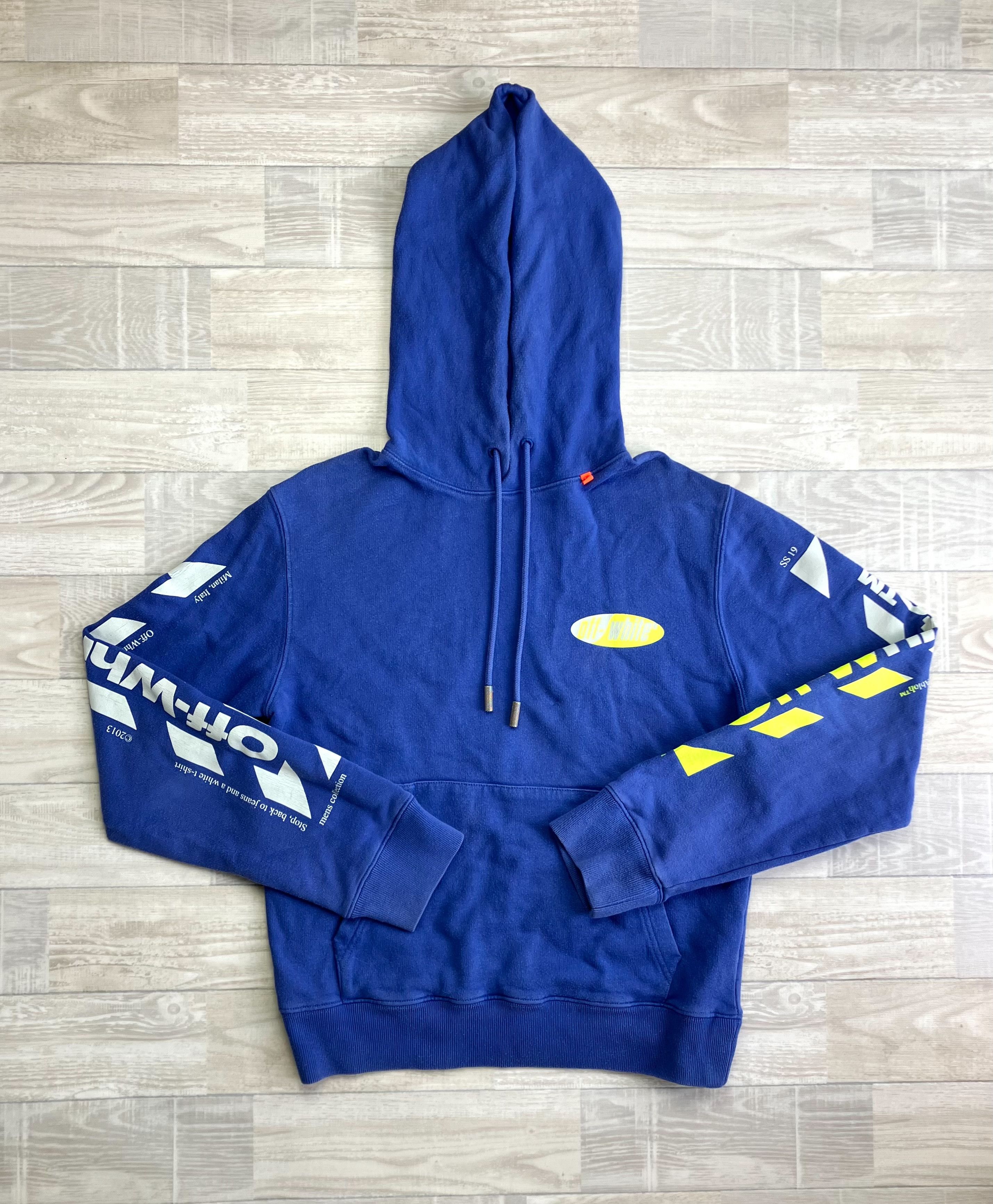 Off-White Off-White Blue Gradient logo White Yellow Pullover Hoodie Size US S / EU 44-46 / 1 - 2 Thumbnail