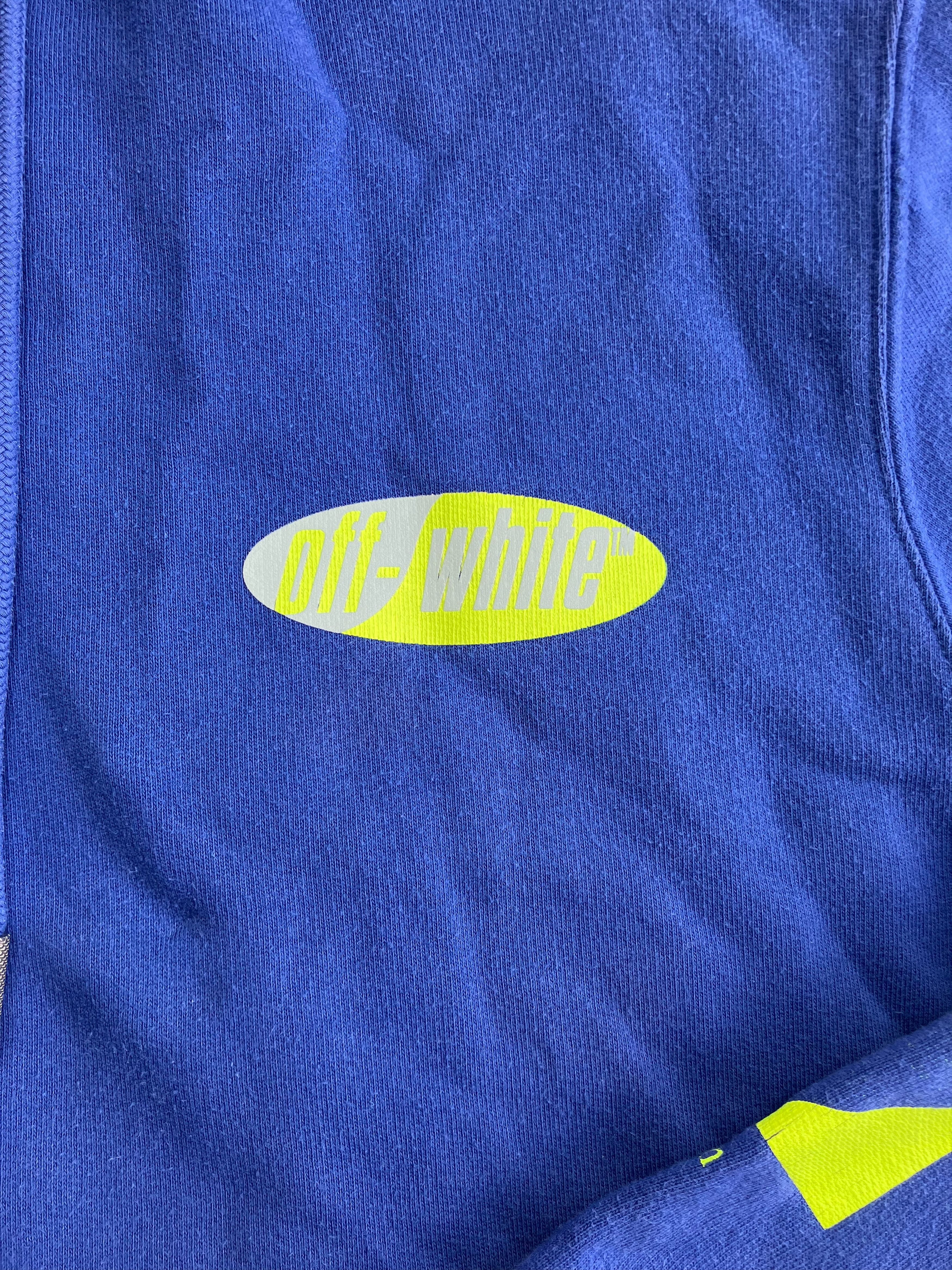 Off-White Off-White Blue Gradient logo White Yellow Pullover Hoodie Size US S / EU 44-46 / 1 - 4 Thumbnail