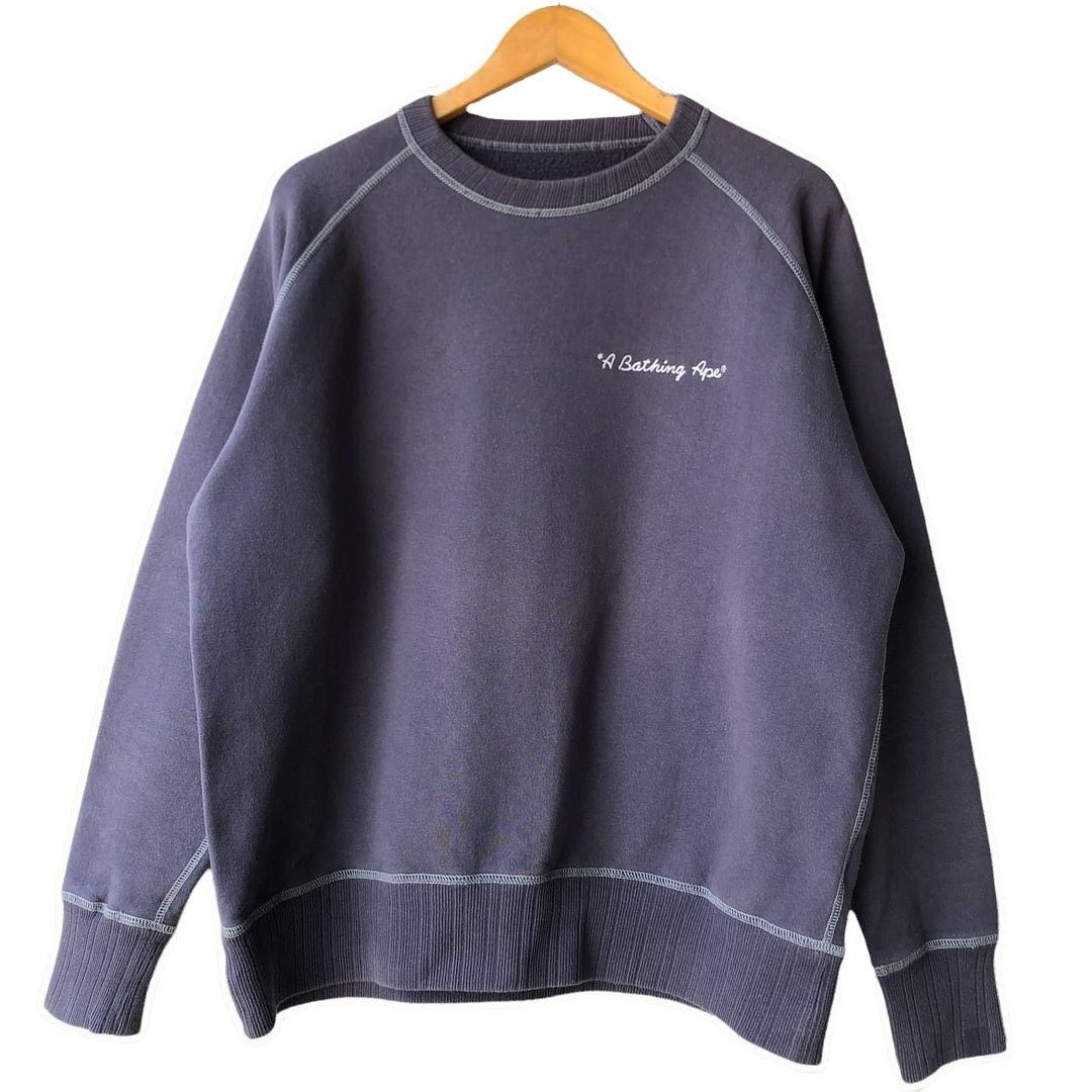 Bape × Vintage Bape A Bathing Ape Embroidered Crewneck Size US L / EU 52-54 / 3 - 2 Thumbnail