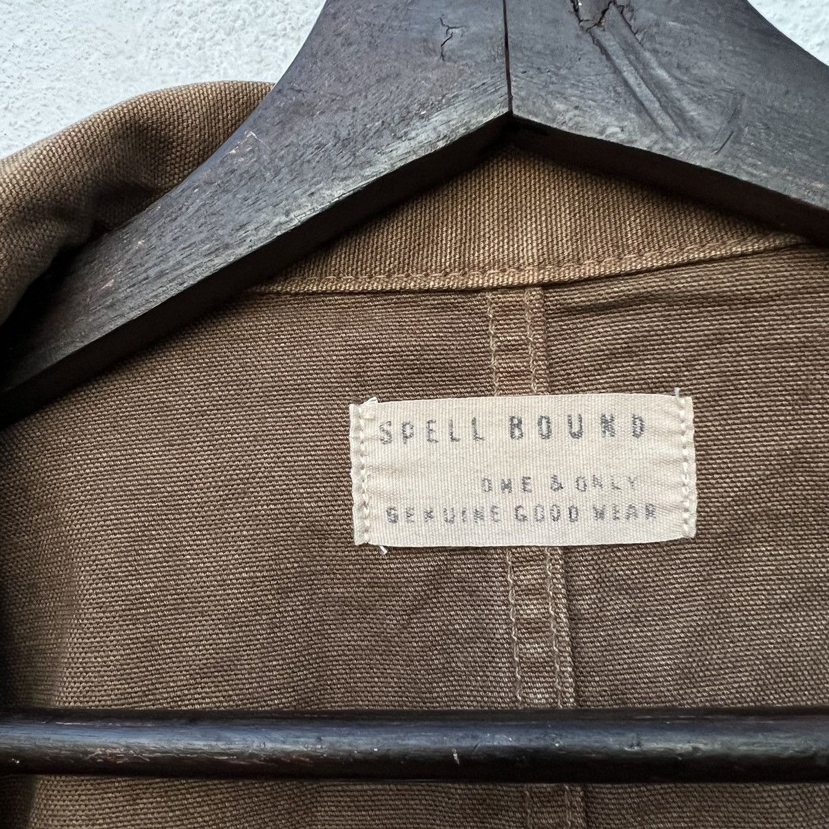 Japanese Brand VINTAGE HIKORY CHORE JACKET SPELLBOUND GENUINE GOOD WEAR Size US L / EU 52-54 / 3 - 15 Thumbnail
