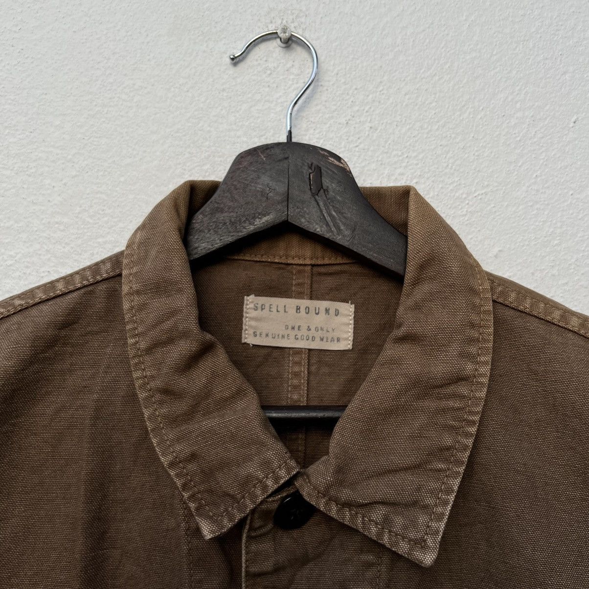 Japanese Brand VINTAGE HIKORY CHORE JACKET SPELLBOUND GENUINE GOOD WEAR Size US L / EU 52-54 / 3 - 11 Thumbnail