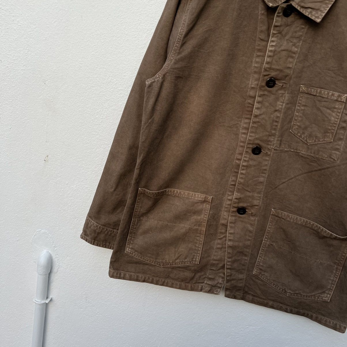 Japanese Brand VINTAGE HIKORY CHORE JACKET SPELLBOUND GENUINE GOOD WEAR Size US L / EU 52-54 / 3 - 4 Thumbnail