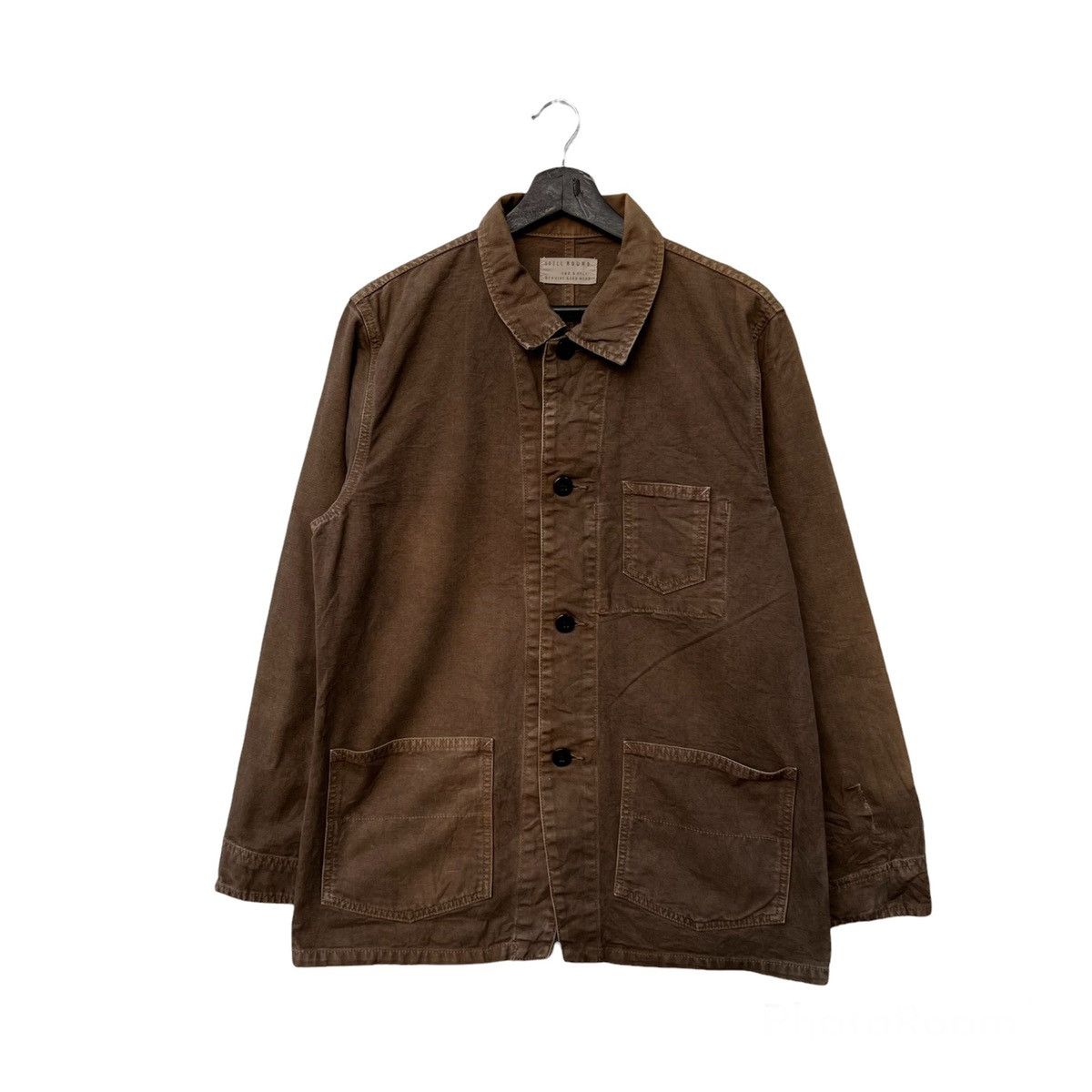 Japanese Brand VINTAGE HIKORY CHORE JACKET SPELLBOUND GENUINE GOOD WEAR Size US L / EU 52-54 / 3 - 1 Thumbnail