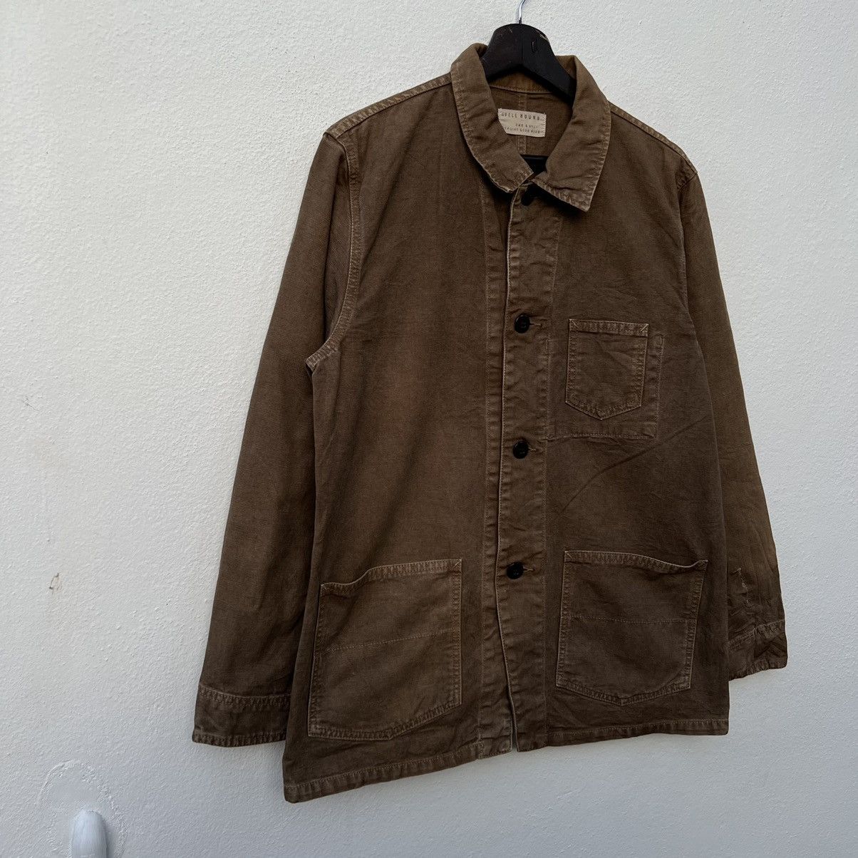 Japanese Brand VINTAGE HIKORY CHORE JACKET SPELLBOUND GENUINE GOOD WEAR Size US L / EU 52-54 / 3 - 5 Thumbnail