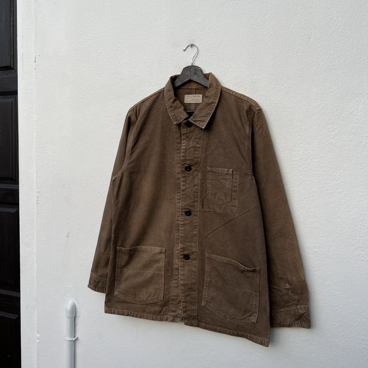Japanese Brand VINTAGE HIKORY CHORE JACKET SPELLBOUND GENUINE GOOD WEAR Size US L / EU 52-54 / 3 - 2 Thumbnail