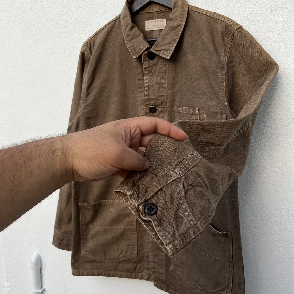 Japanese Brand VINTAGE HIKORY CHORE JACKET SPELLBOUND GENUINE GOOD WEAR Size US L / EU 52-54 / 3 - 8 Thumbnail