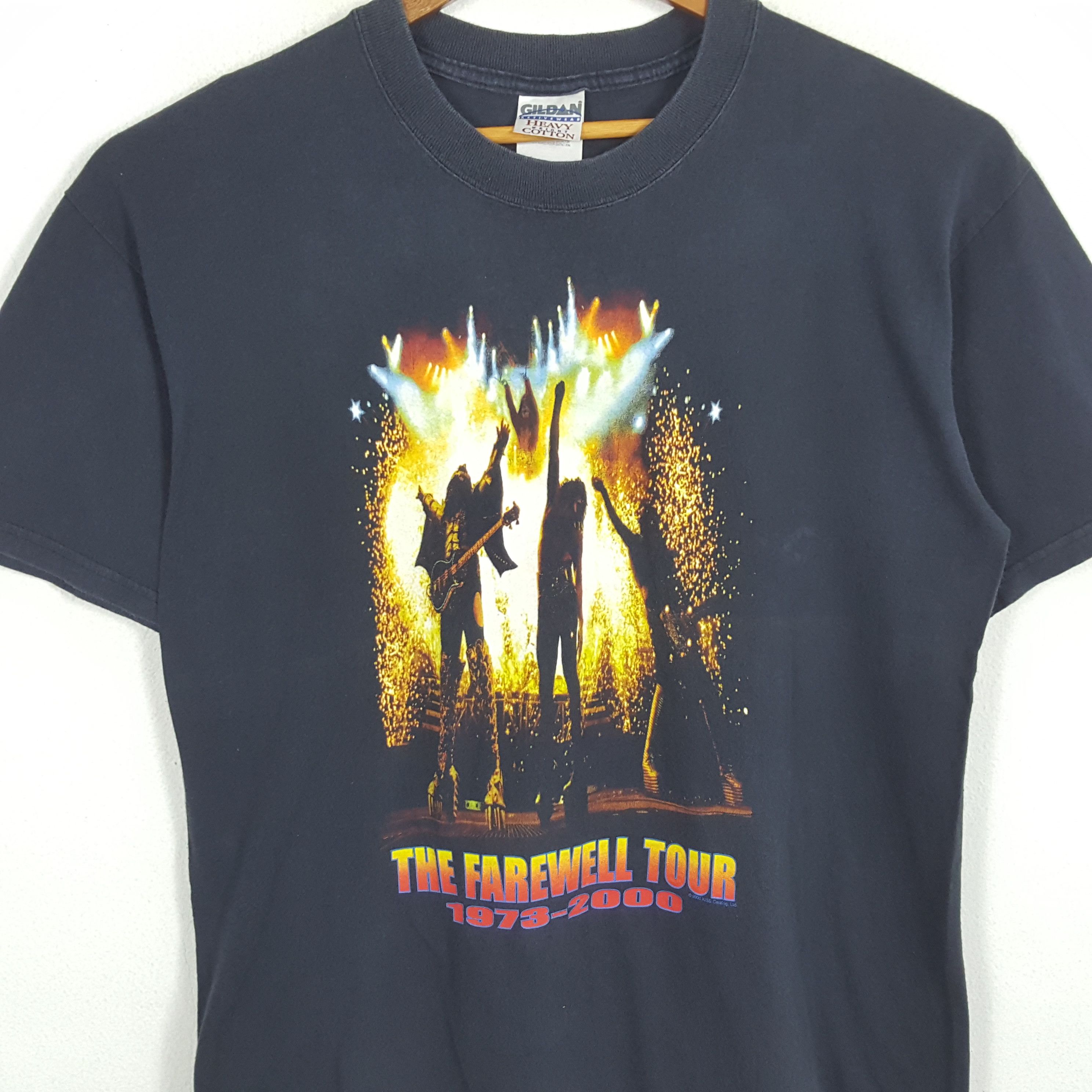 Vintage KISS THE FAREWALL TOUR American Metal Band T-Shirts