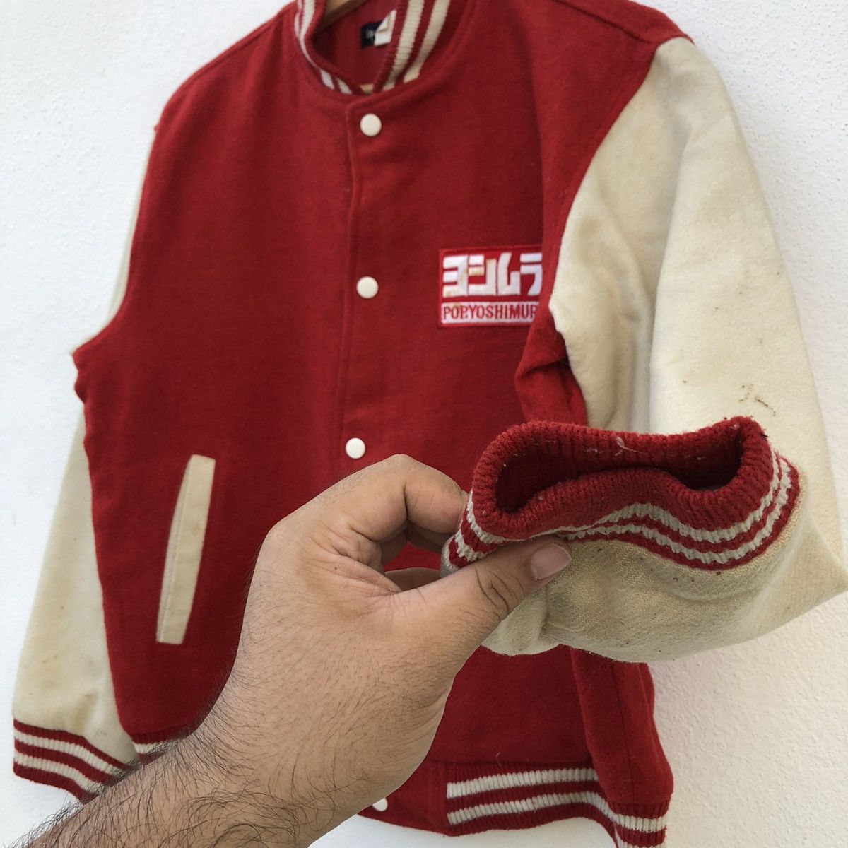 Japanese Brand VINTAGE VARSITY JACKET POP.YOSHIMURA RACING SPECIALIST Size US L / EU 52-54 / 3 - 5 Thumbnail