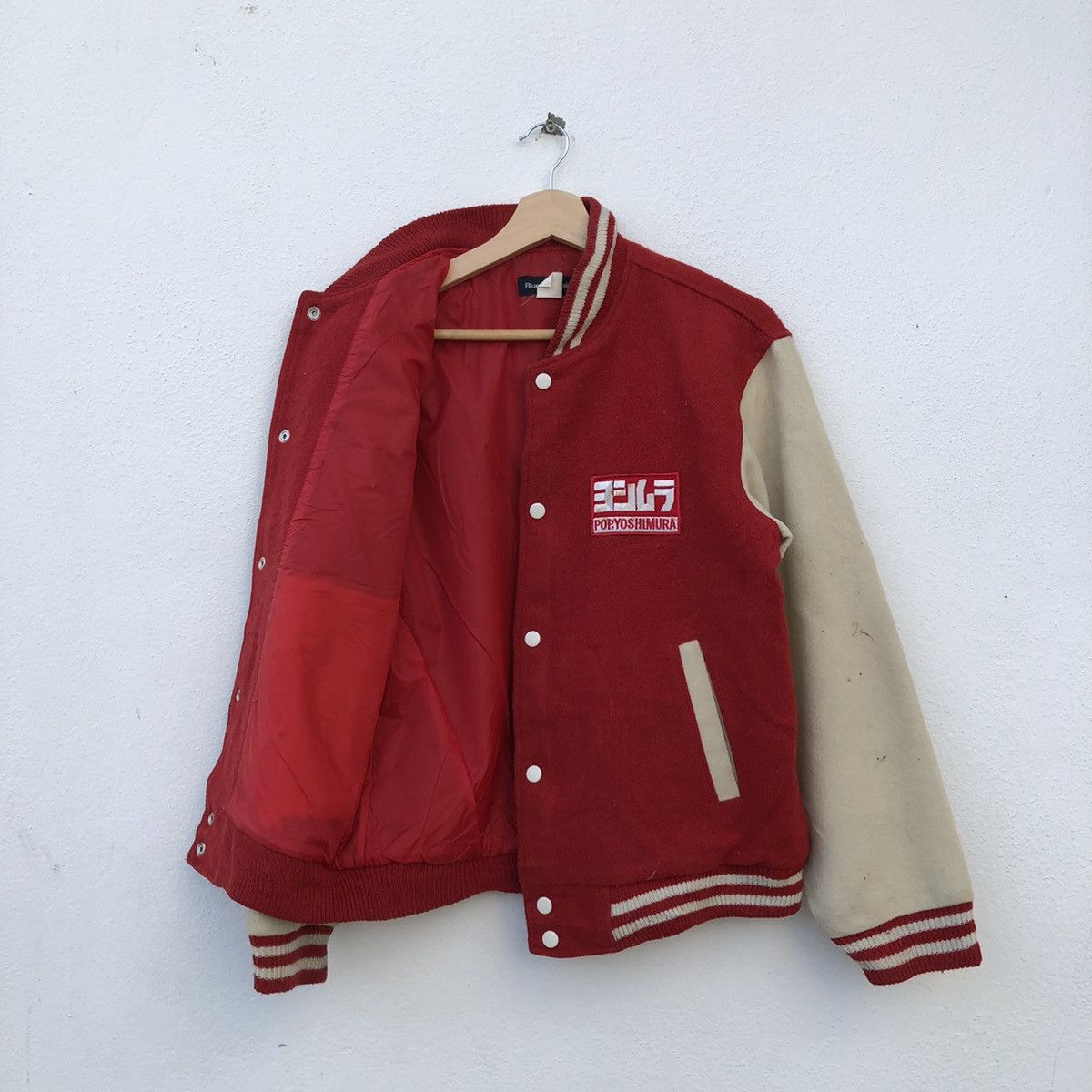 Japanese Brand VINTAGE VARSITY JACKET POP.YOSHIMURA RACING SPECIALIST Size US L / EU 52-54 / 3 - 7 Thumbnail