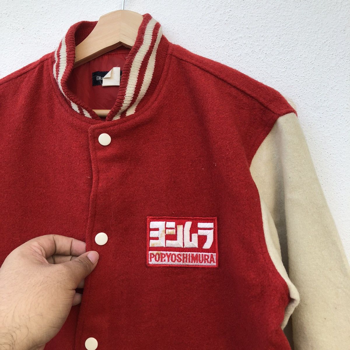 Japanese Brand VINTAGE VARSITY JACKET POP.YOSHIMURA RACING SPECIALIST Size US L / EU 52-54 / 3 - 4 Thumbnail