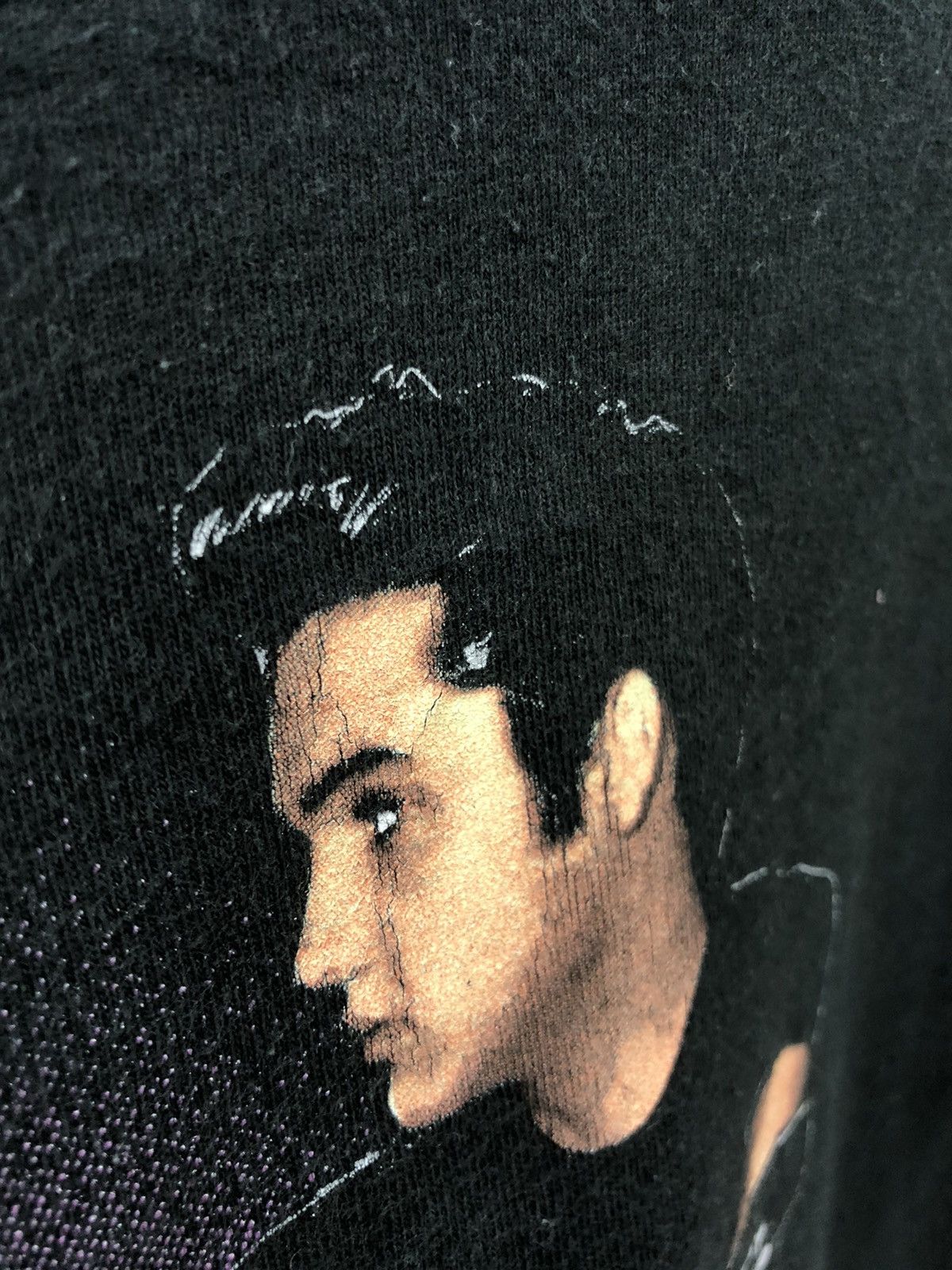 Band Tees × Fruit Of The Loom Vintage 90s Elvis Presley single stich tees Size US L / EU 52-54 / 3 - 8 Thumbnail