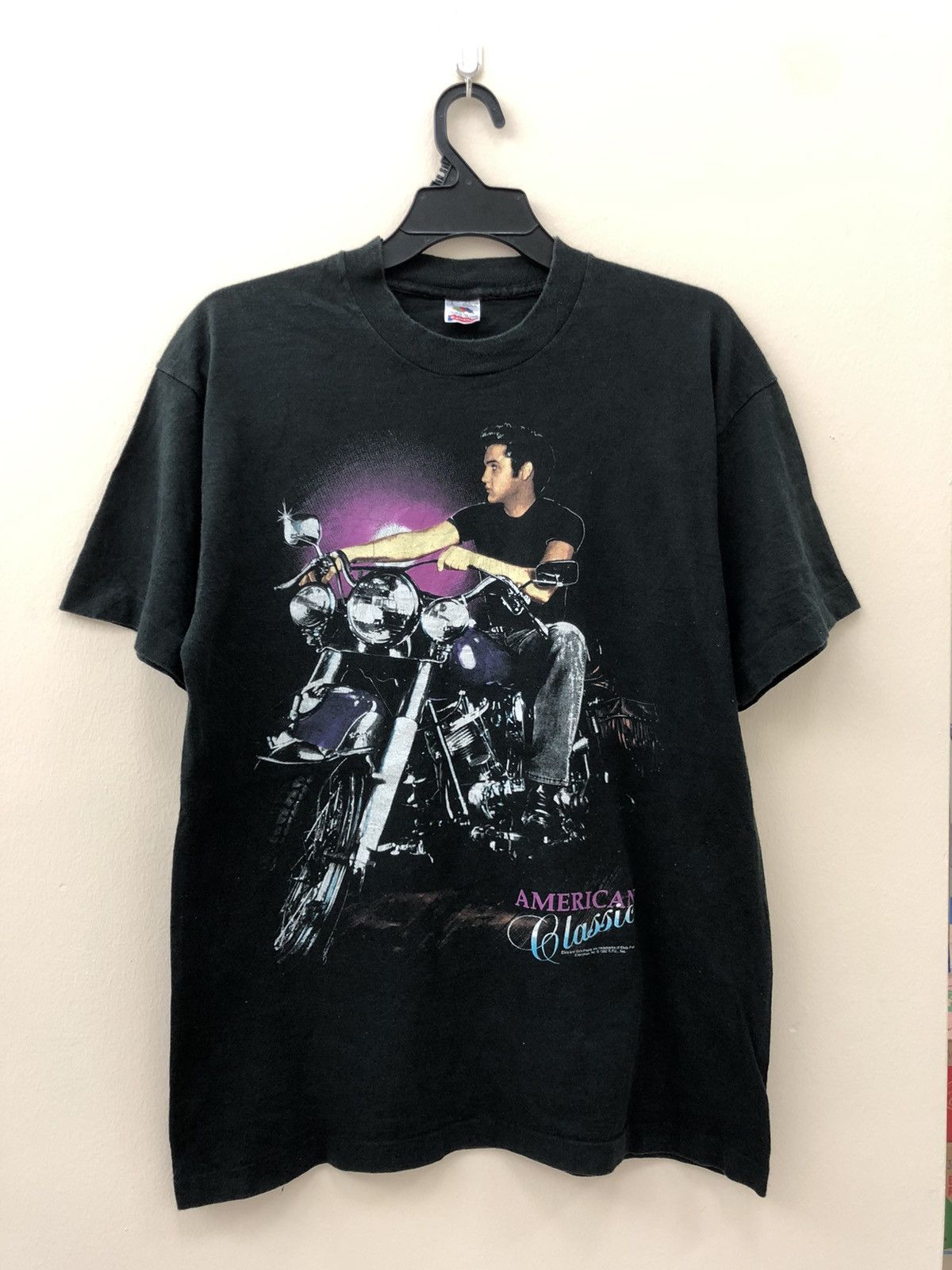 Band Tees × Fruit Of The Loom Vintage 90s Elvis Presley single stich tees Size US L / EU 52-54 / 3 - 1 Thumbnail