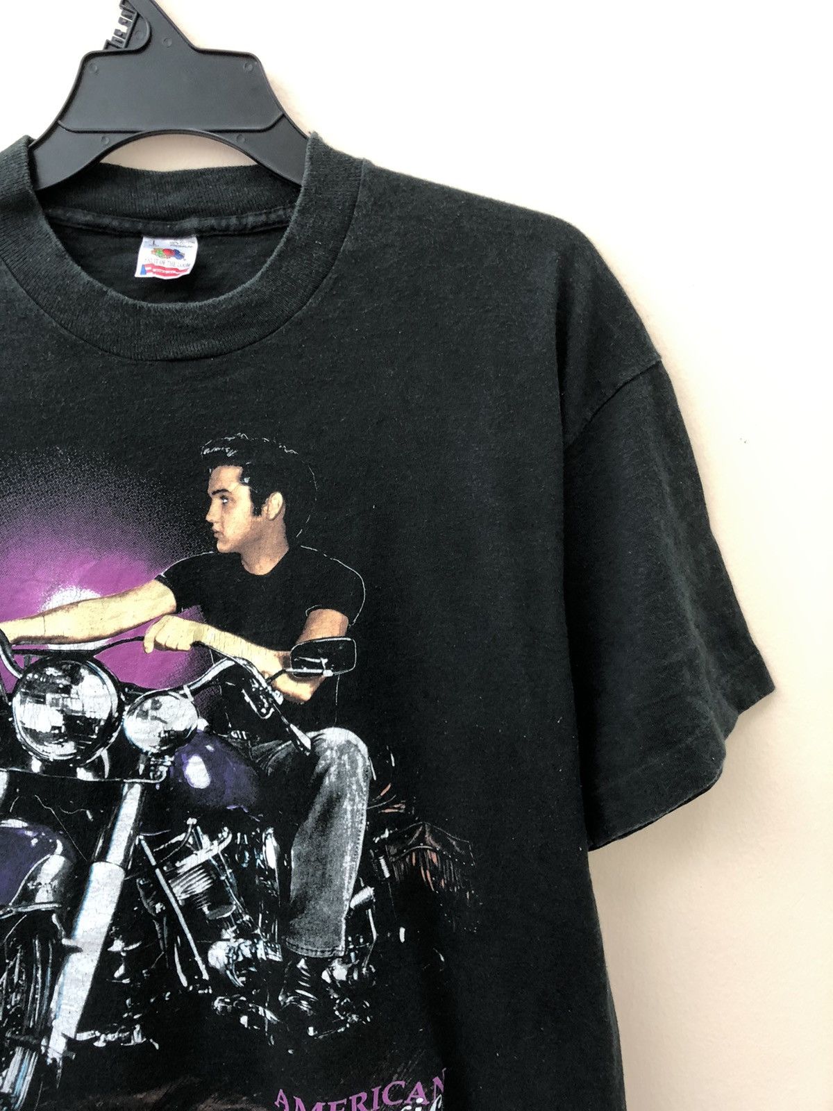 Band Tees × Fruit Of The Loom Vintage 90s Elvis Presley single stich tees Size US L / EU 52-54 / 3 - 3 Thumbnail