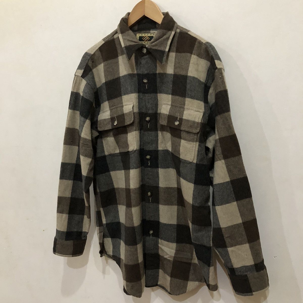 Flannel Joseph Abboud Flannel Tartan Design Shirt Button Ups Size US L / EU 52-54 / 3 - 2 Thumbnail