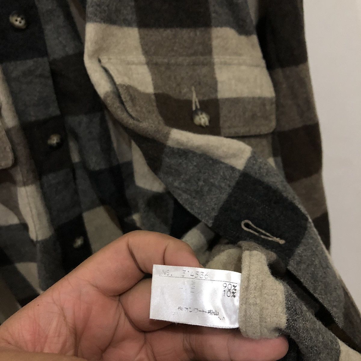 Flannel Joseph Abboud Flannel Tartan Design Shirt Button Ups Size US L / EU 52-54 / 3 - 10 Thumbnail