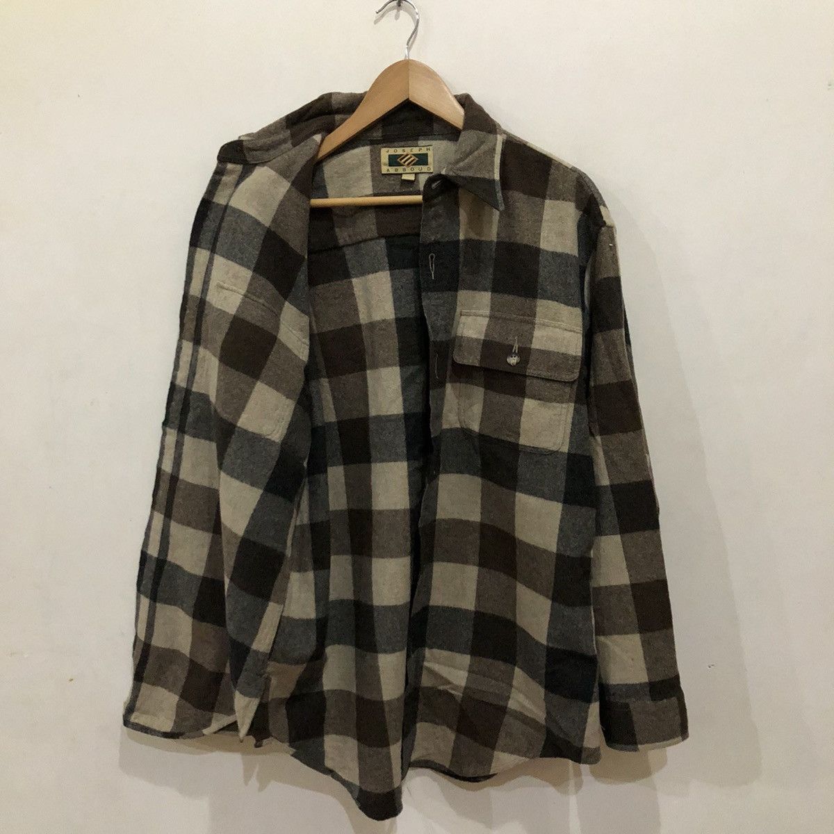 Flannel Joseph Abboud Flannel Tartan Design Shirt Button Ups Size US L / EU 52-54 / 3 - 12 Thumbnail