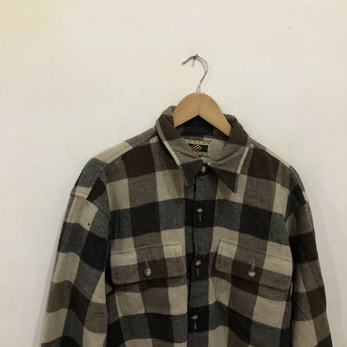 Flannel Joseph Abboud Flannel Tartan Design Shirt Button Ups Size US L / EU 52-54 / 3 - 3 Thumbnail