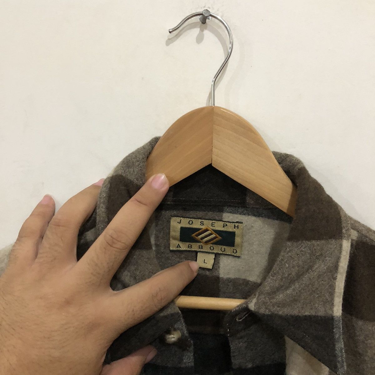 Flannel Joseph Abboud Flannel Tartan Design Shirt Button Ups Size US L / EU 52-54 / 3 - 11 Thumbnail