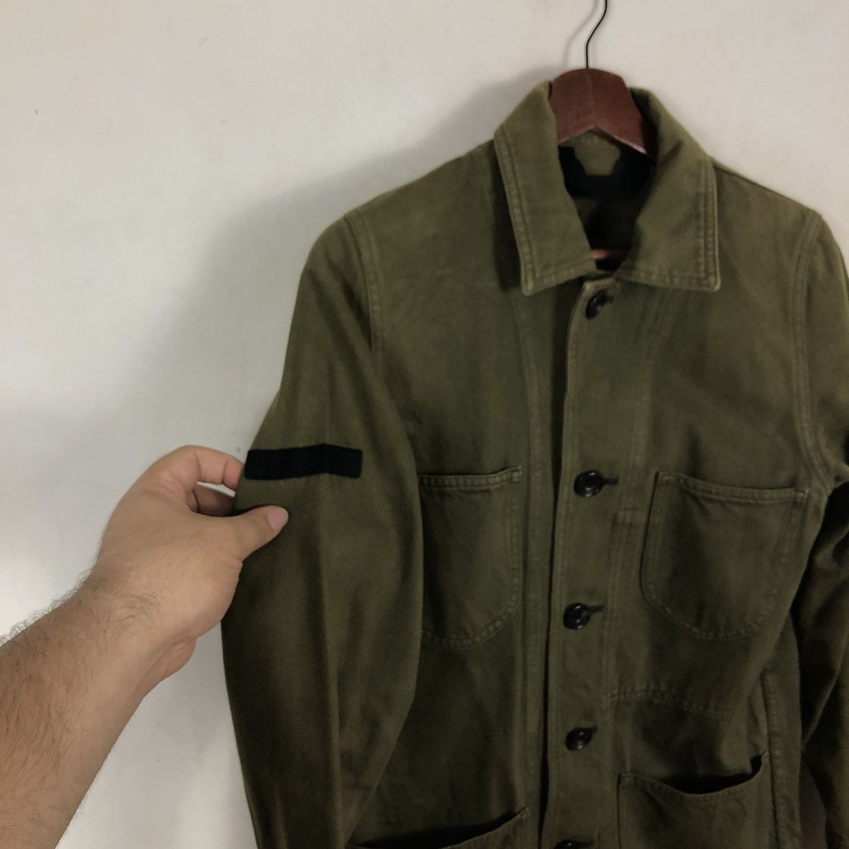 Japanese Brand BLACK ANDA MILITARY COLLECTION SHIRT BUTTON UPS BIG LOGO Size US M / EU 48-50 / 2 - 5 Thumbnail