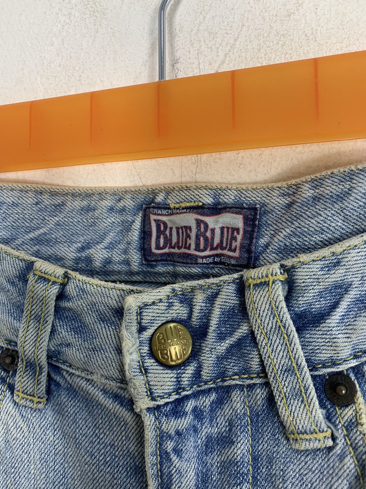 Blue Blue Japan 90s Blue Blue Japan Ranch Market Distressed Indigo Denim Size US 30 / EU 46 - 4 Thumbnail