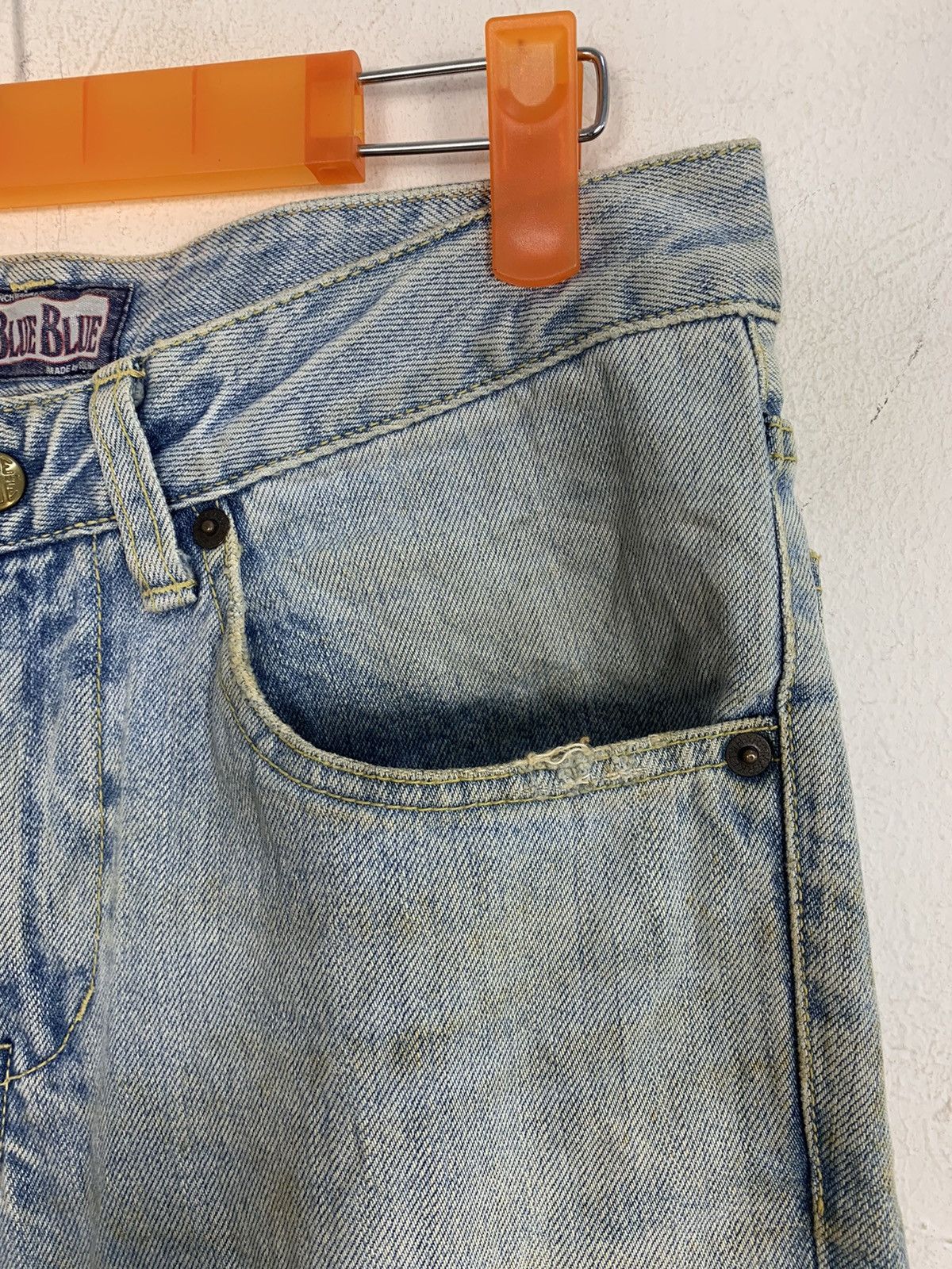Blue Blue Japan 90s Blue Blue Japan Ranch Market Distressed Indigo Denim Size US 30 / EU 46 - 5 Thumbnail