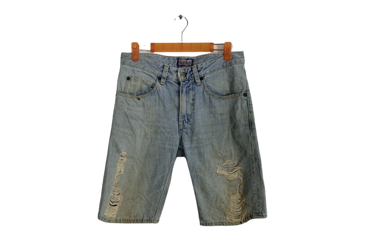Blue Blue Japan 90s Blue Blue Japan Ranch Market Distressed Indigo Denim Size US 30 / EU 46 - 1 Thumbnail