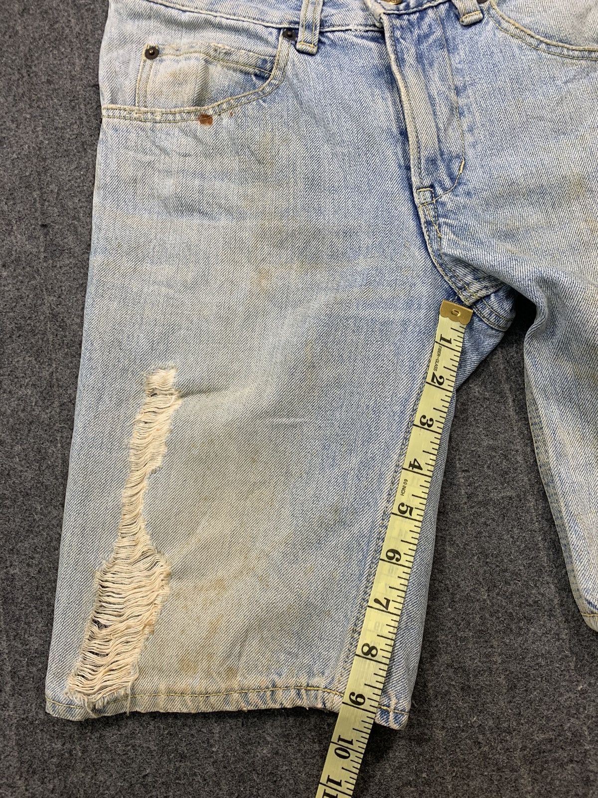 Blue Blue Japan 90s Blue Blue Japan Ranch Market Distressed Indigo Denim Size US 30 / EU 46 - 13 Thumbnail