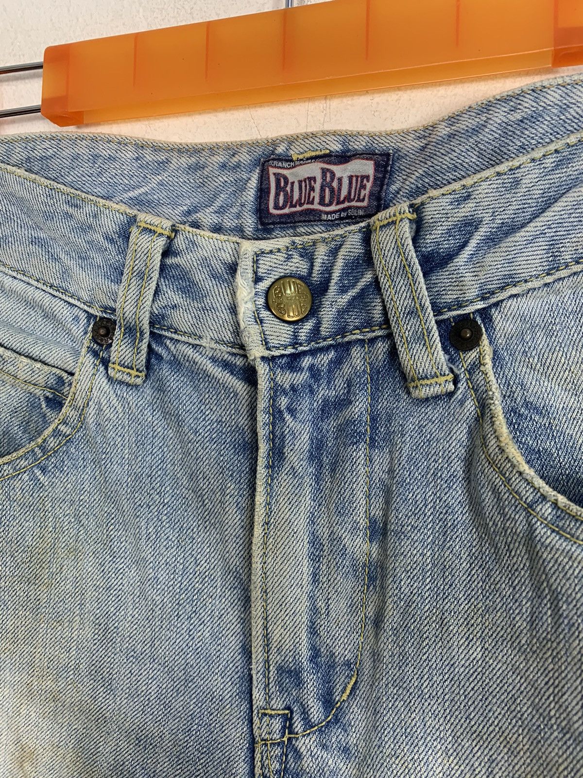 Blue Blue Japan 90s Blue Blue Japan Ranch Market Distressed Indigo Denim Size US 30 / EU 46 - 3 Thumbnail