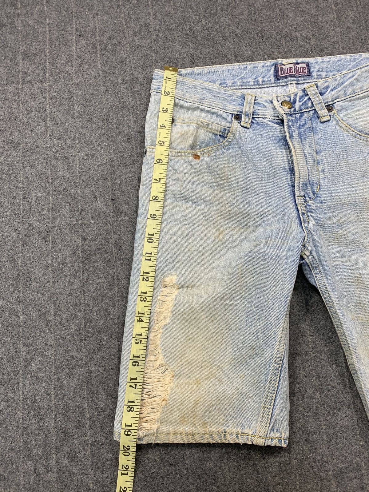 Blue Blue Japan 90s Blue Blue Japan Ranch Market Distressed Indigo Denim Size US 30 / EU 46 - 12 Thumbnail