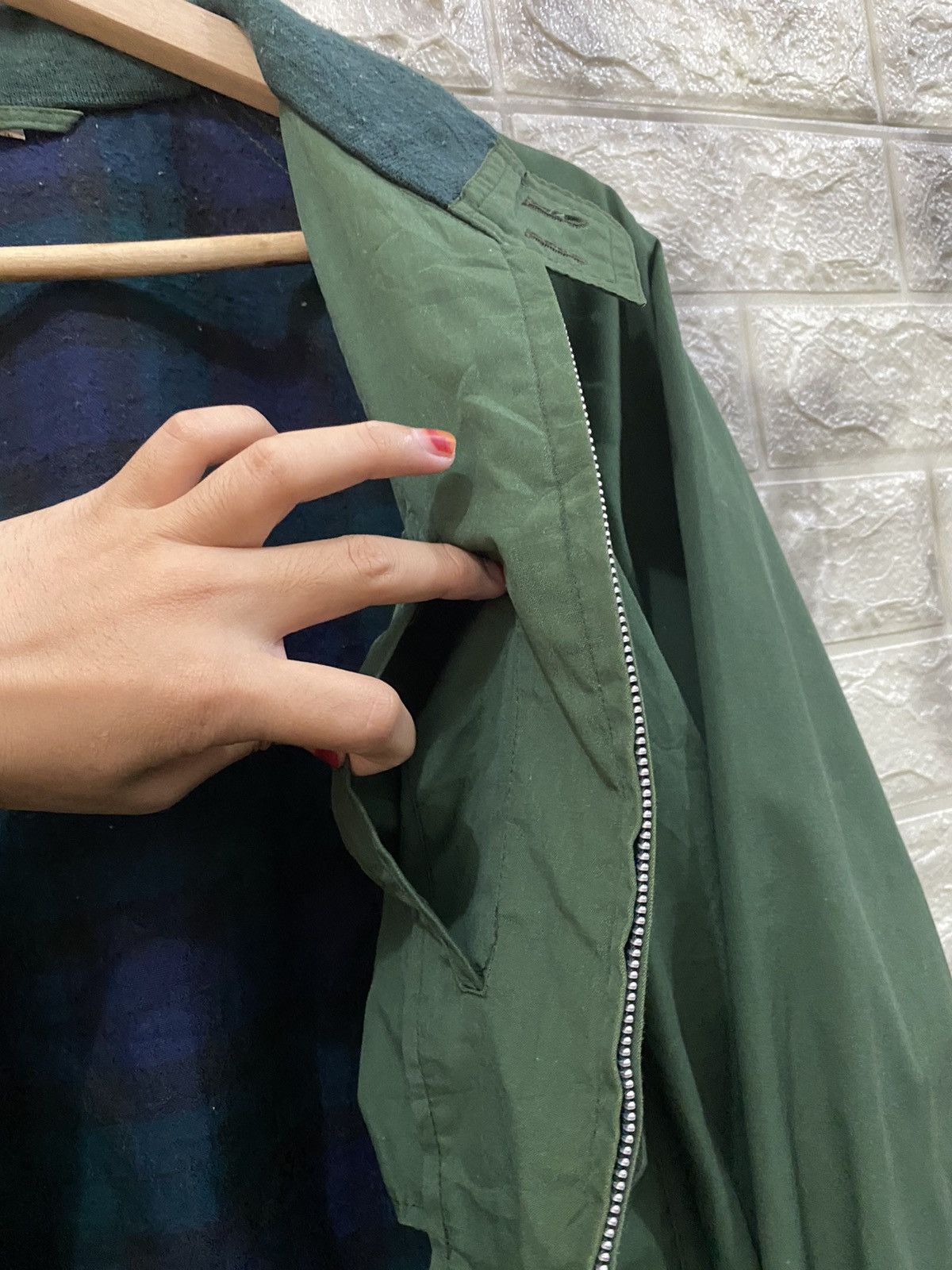 Vintage Vintage Green Bomber Jacket Size US M / EU 48-50 / 2 - 12 Thumbnail