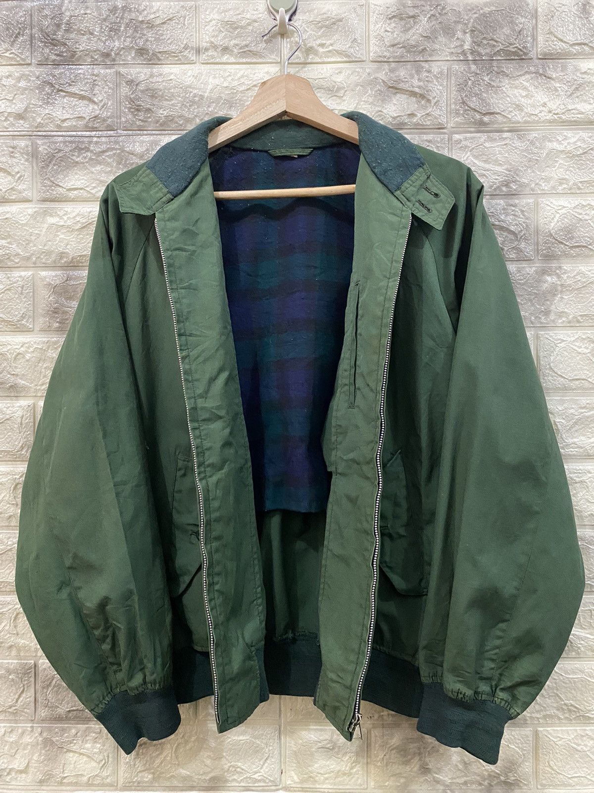 Vintage Vintage Green Bomber Jacket Size US M / EU 48-50 / 2 - 7 Thumbnail