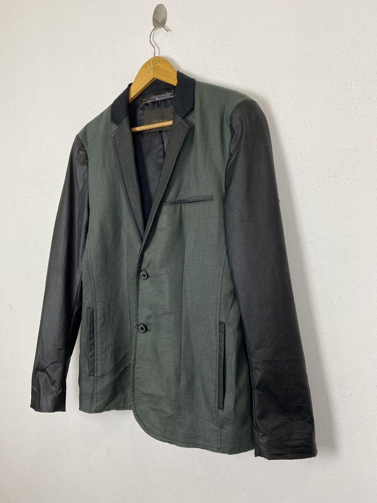 Zara Zara Limited Edition Man’s Jacket PU Sleeve Nice Design Size US M / EU 48-50 / 2 - 4 Thumbnail