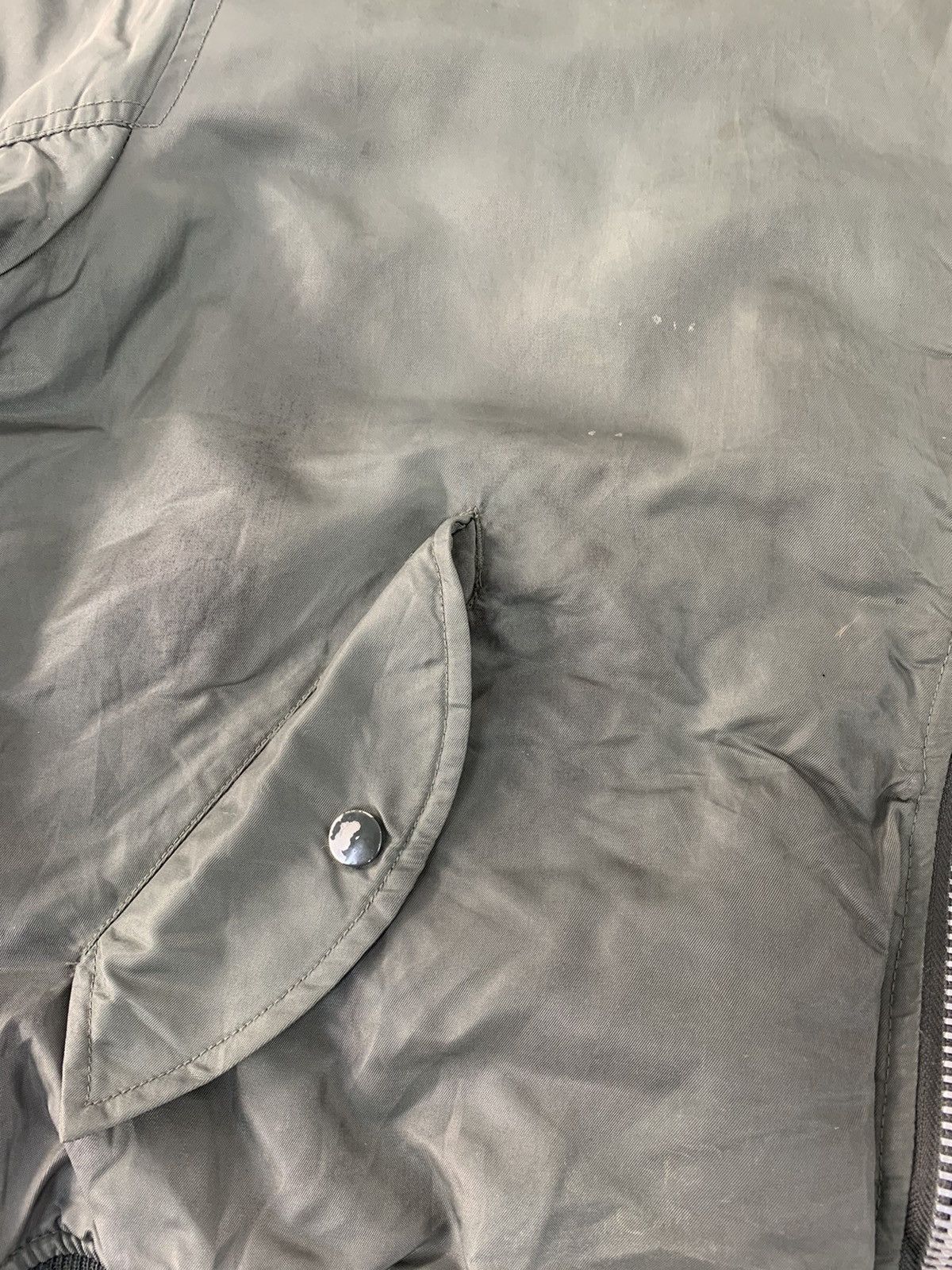Japanese Brand 90s Bomber Flight Down Jacket MA-1 Military Quilted Inner Size US M / EU 48-50 / 2 - 12 Thumbnail