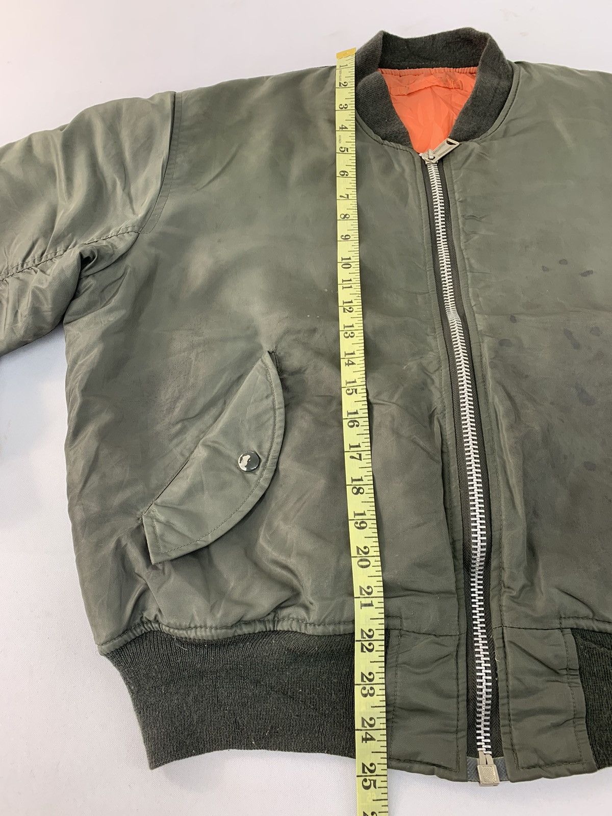 Japanese Brand 90s Bomber Flight Down Jacket MA-1 Military Quilted Inner Size US M / EU 48-50 / 2 - 8 Thumbnail