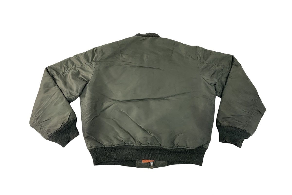 Japanese Brand 90s Bomber Flight Down Jacket MA-1 Military Quilted Inner Size US M / EU 48-50 / 2 - 6 Thumbnail