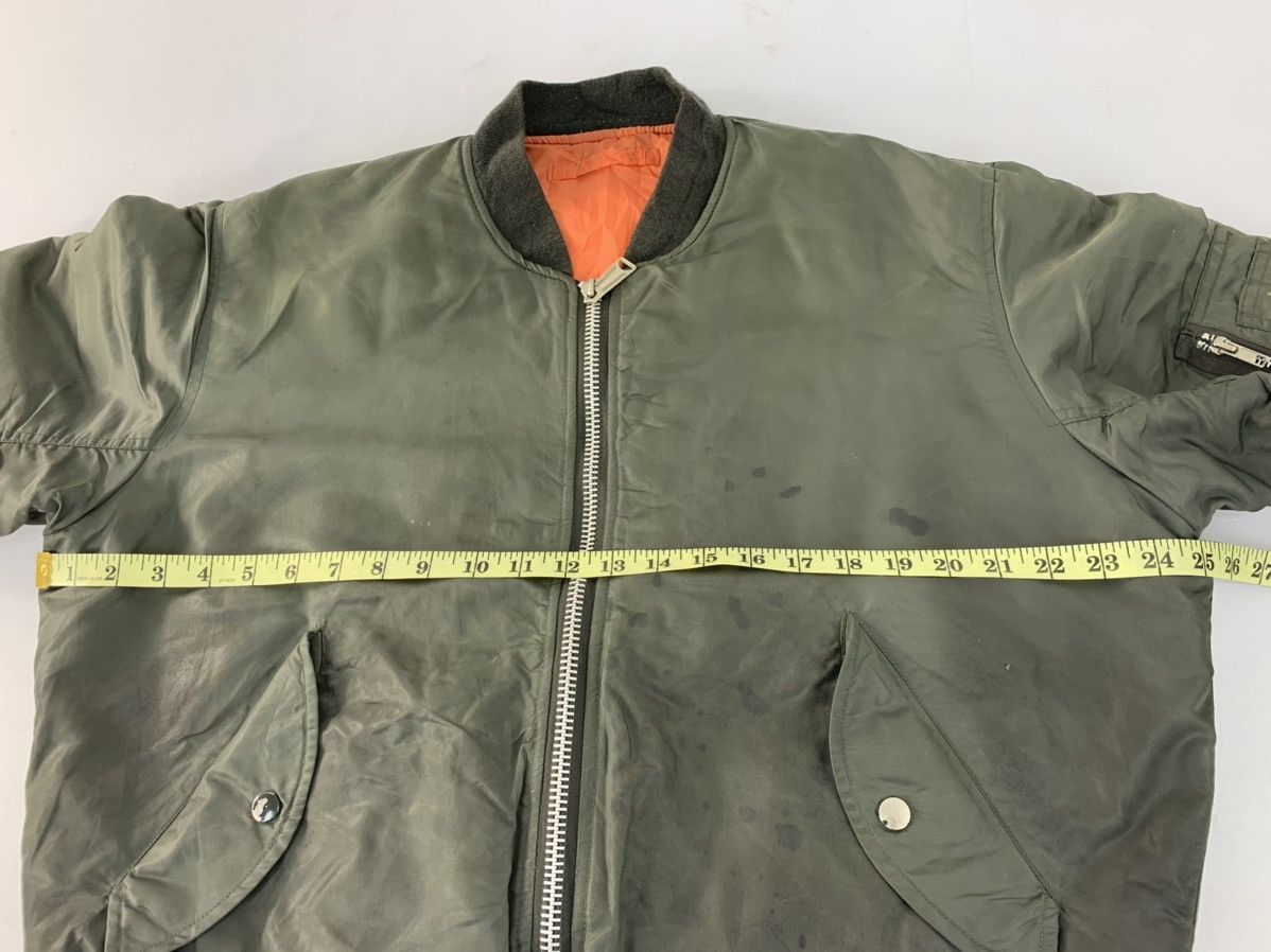 Japanese Brand 90s Bomber Flight Down Jacket MA-1 Military Quilted Inner Size US M / EU 48-50 / 2 - 7 Thumbnail