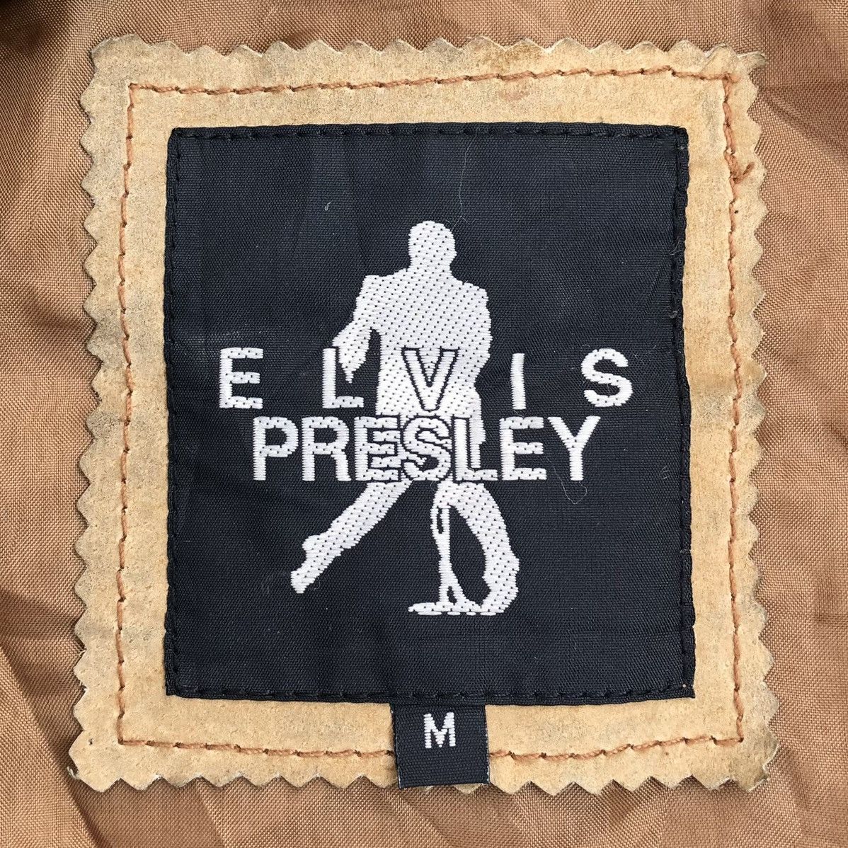 Genuine Leather Vintage 1935 The King ELVIS PRESLEY Leather Bomber Jacket Size US M / EU 48-50 / 2 - 16 Thumbnail