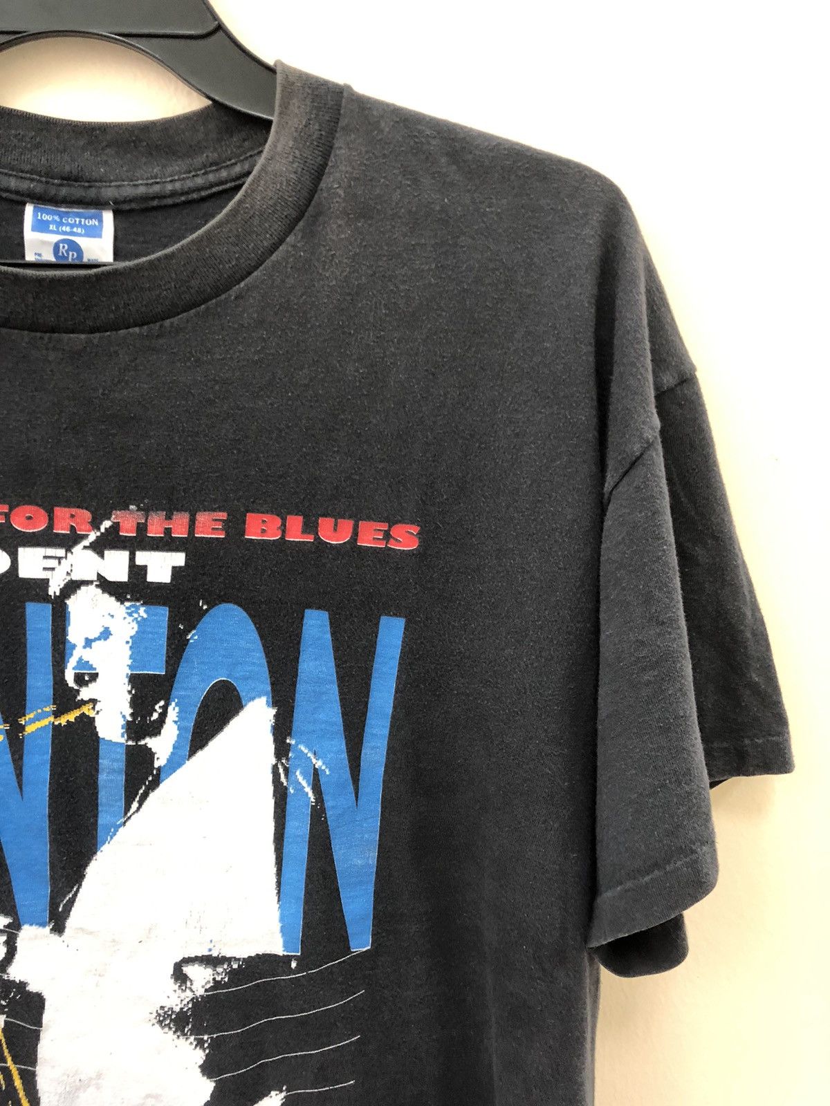 Band Tees × Vintage Vintage 90s CLINTON -The Cure for the Blues PRESIDENT Size US XL / EU 56 / 4 - 6 Thumbnail