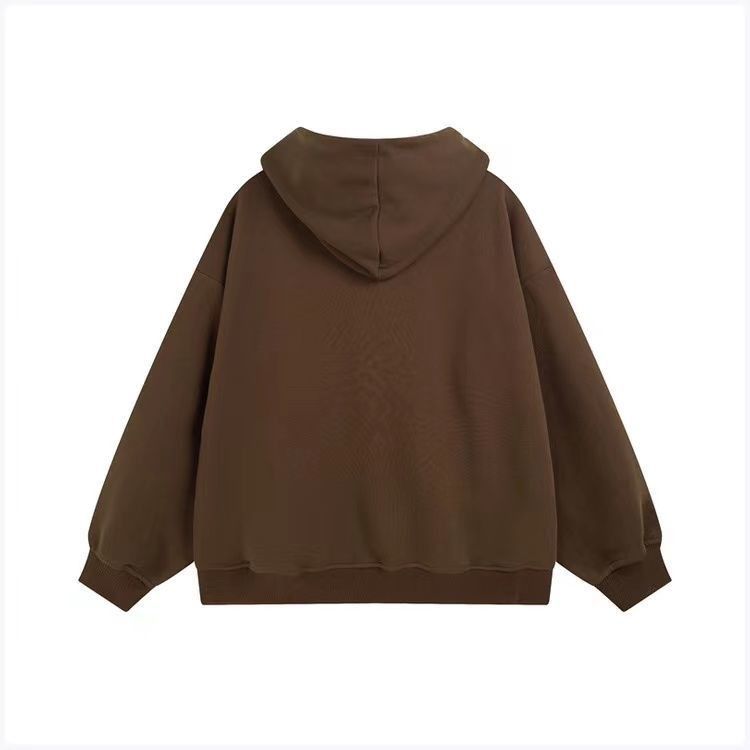 2023 New Star Letter Print Zipper Hoodies
